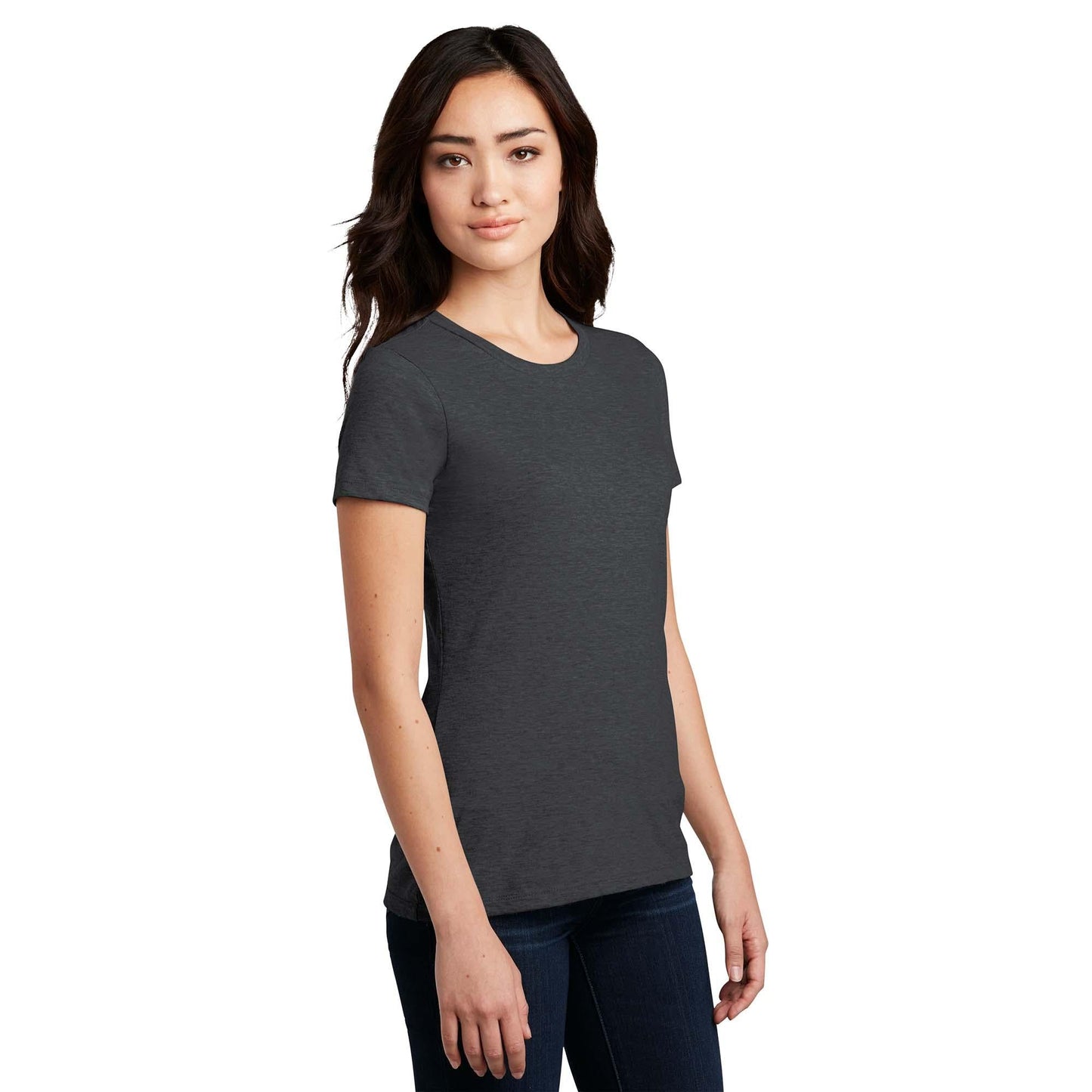 Black T-Shirts - District - Comfy Blend Tee - Soft Cotton Blend
