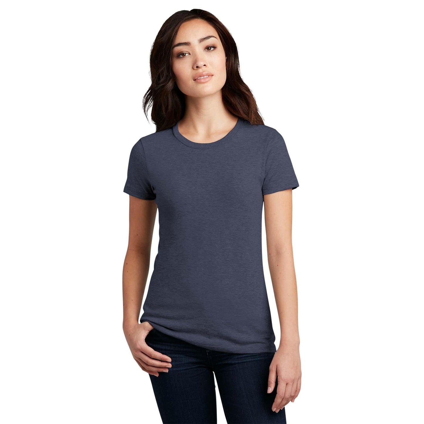 Black T-Shirts - District - Comfy Blend Tee - Soft Cotton Blend