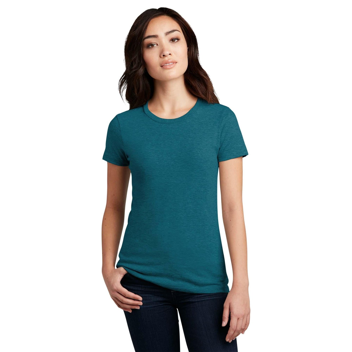 Black T-Shirts - District - Comfy Blend Tee - Soft Cotton Blend