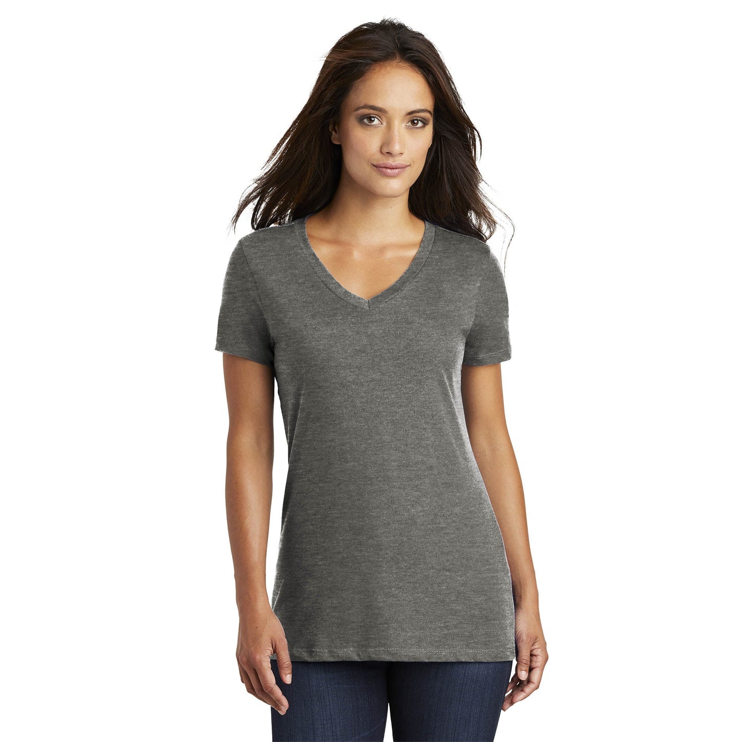Heathered Nickel T-Shirt - District - Soft Cotton