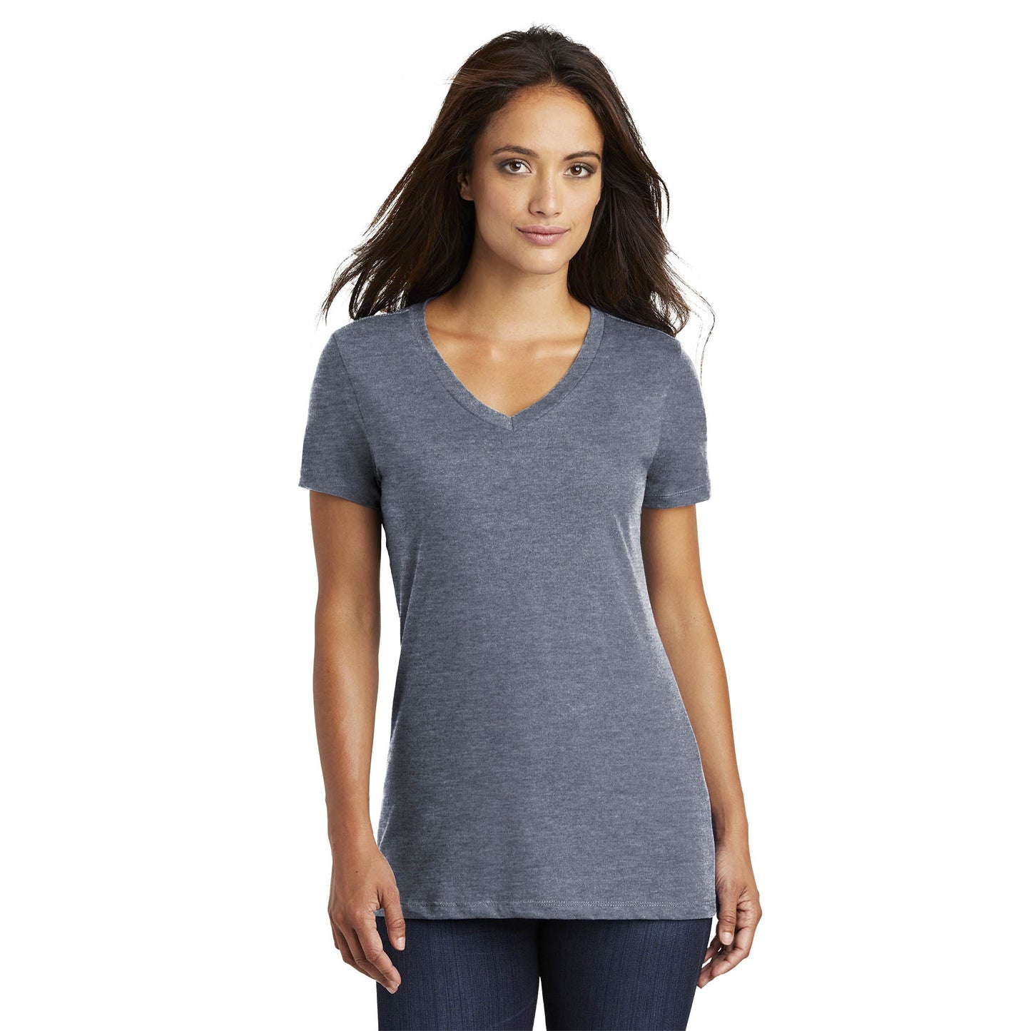 Heathered Nickel T-Shirt - District - Soft Cotton