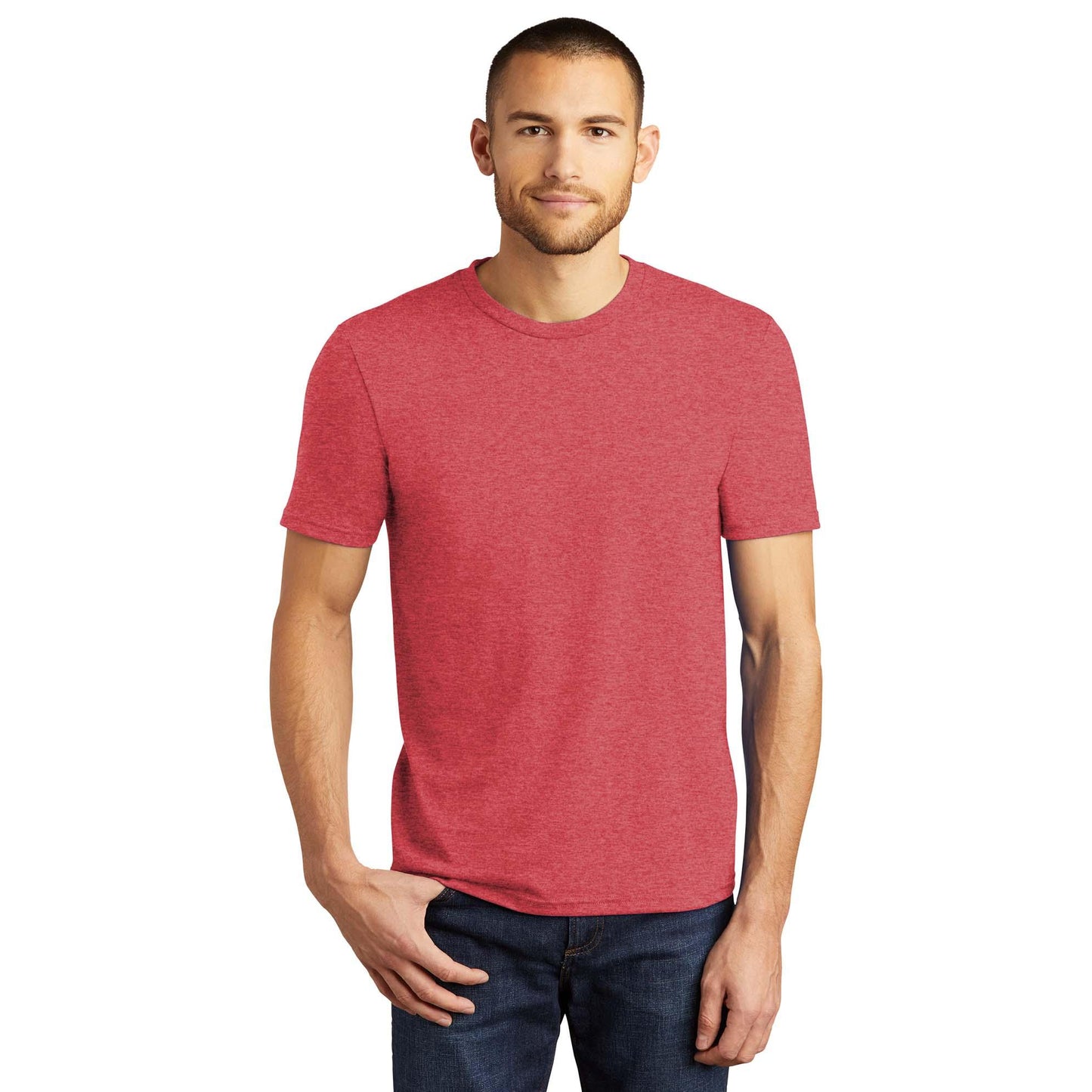 White T-Shirts - District - Soft Cotton Blend - Casual Wear