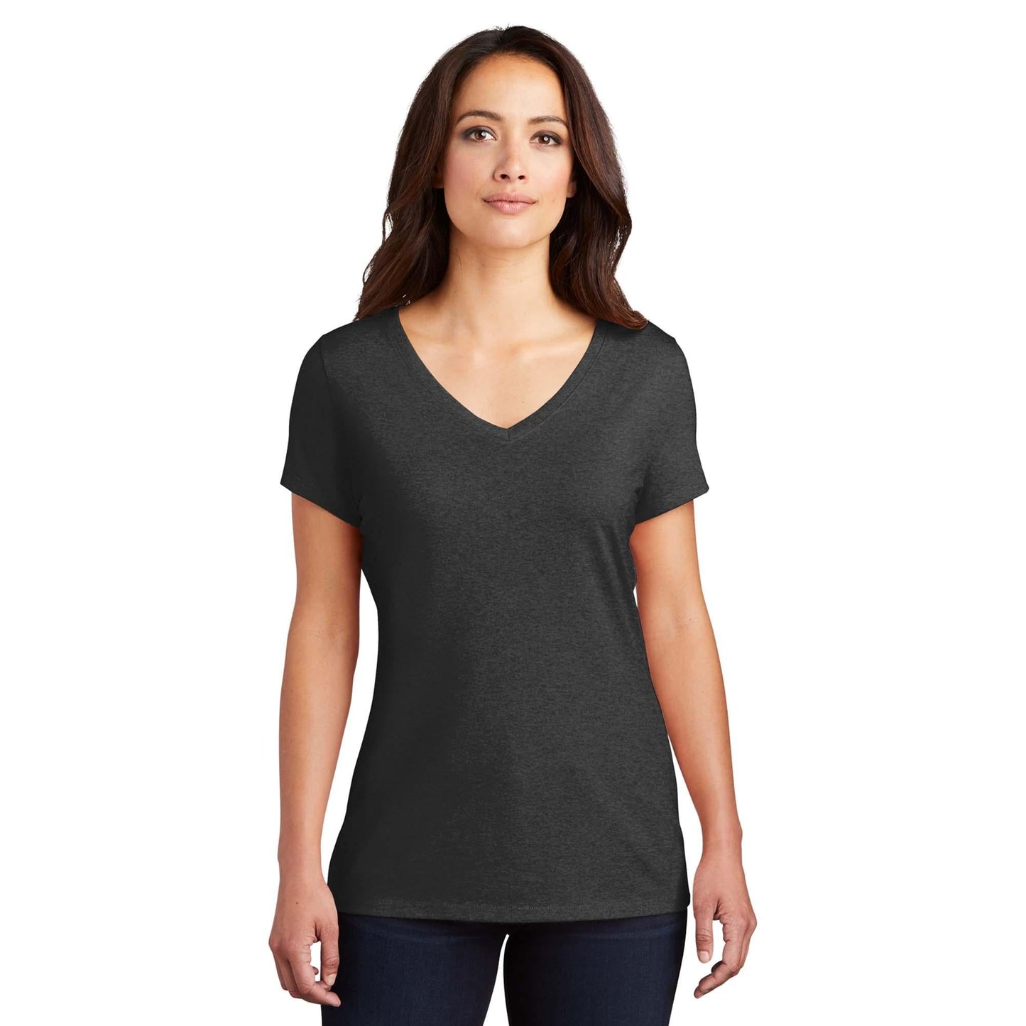 White T-Shirts - District - Soft Tri-Blend Tee - Quality Fabric