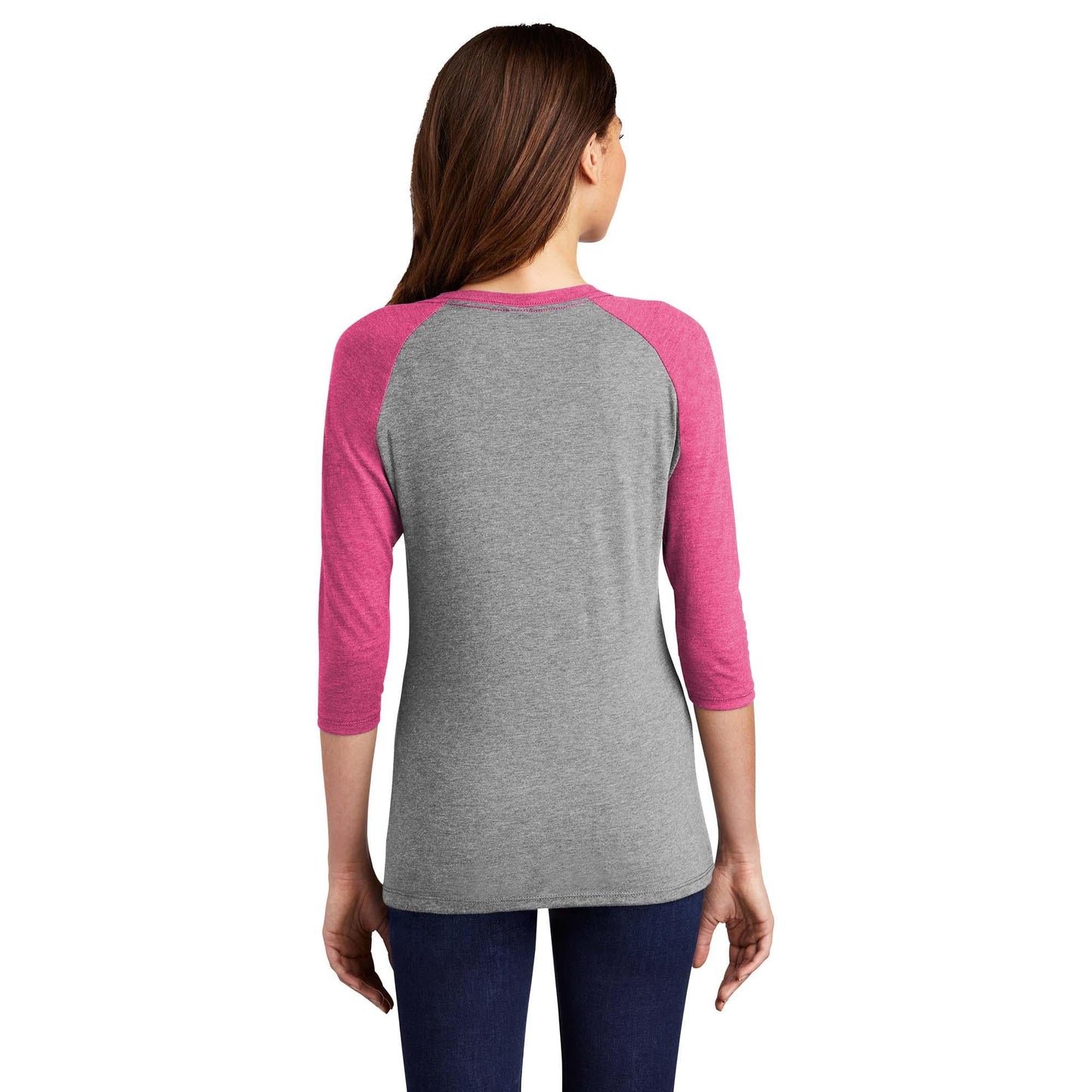 Grey Frost/White T-Shirt - District - Soft Blend - Unique Style