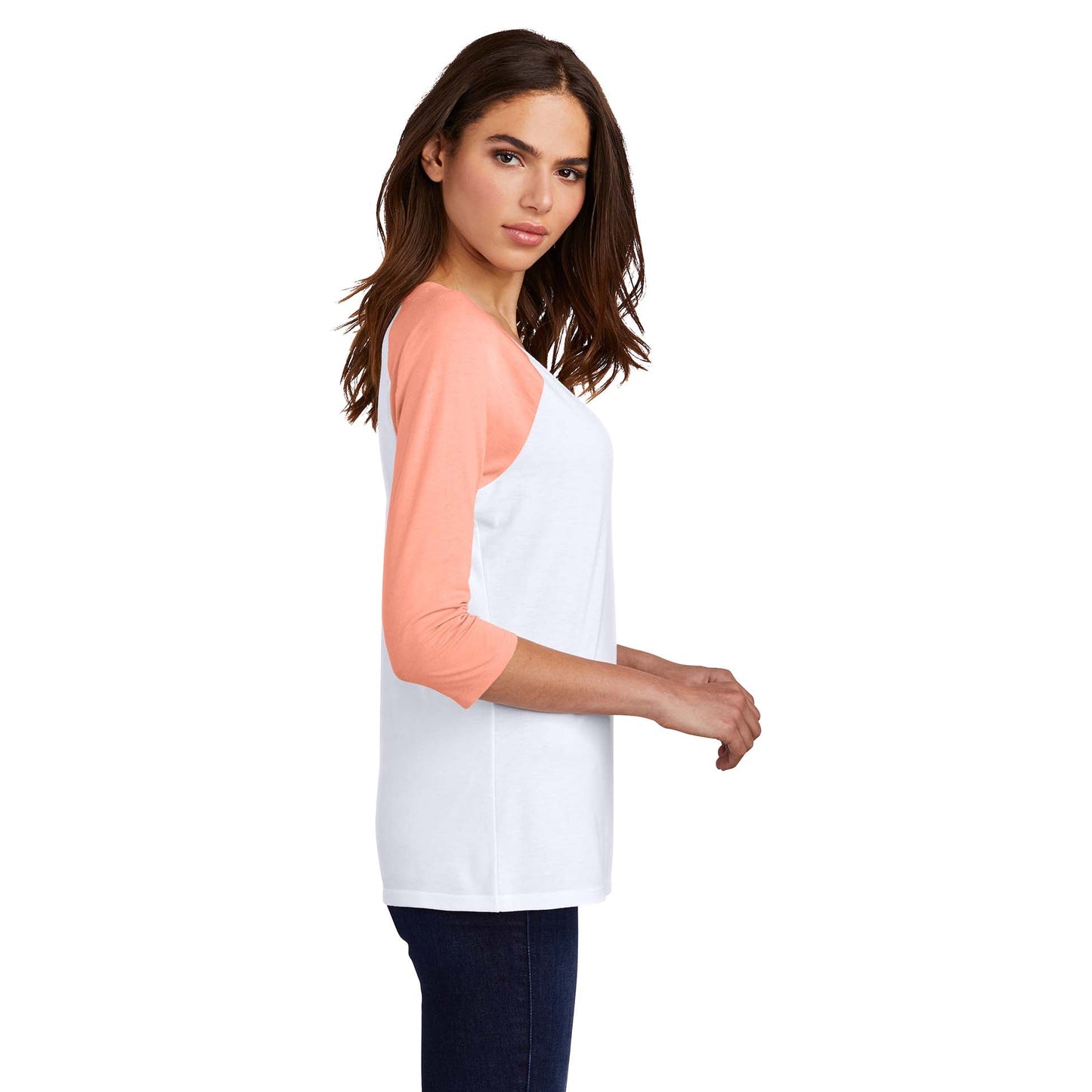 Grey Frost/White T-Shirt - District - Soft Blend - Unique Style