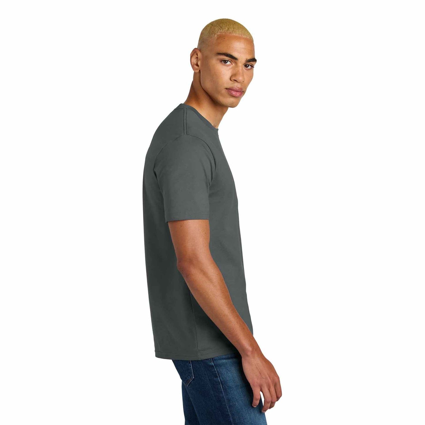 Jet Black T-Shirt - District - Soft Cotton Fabric