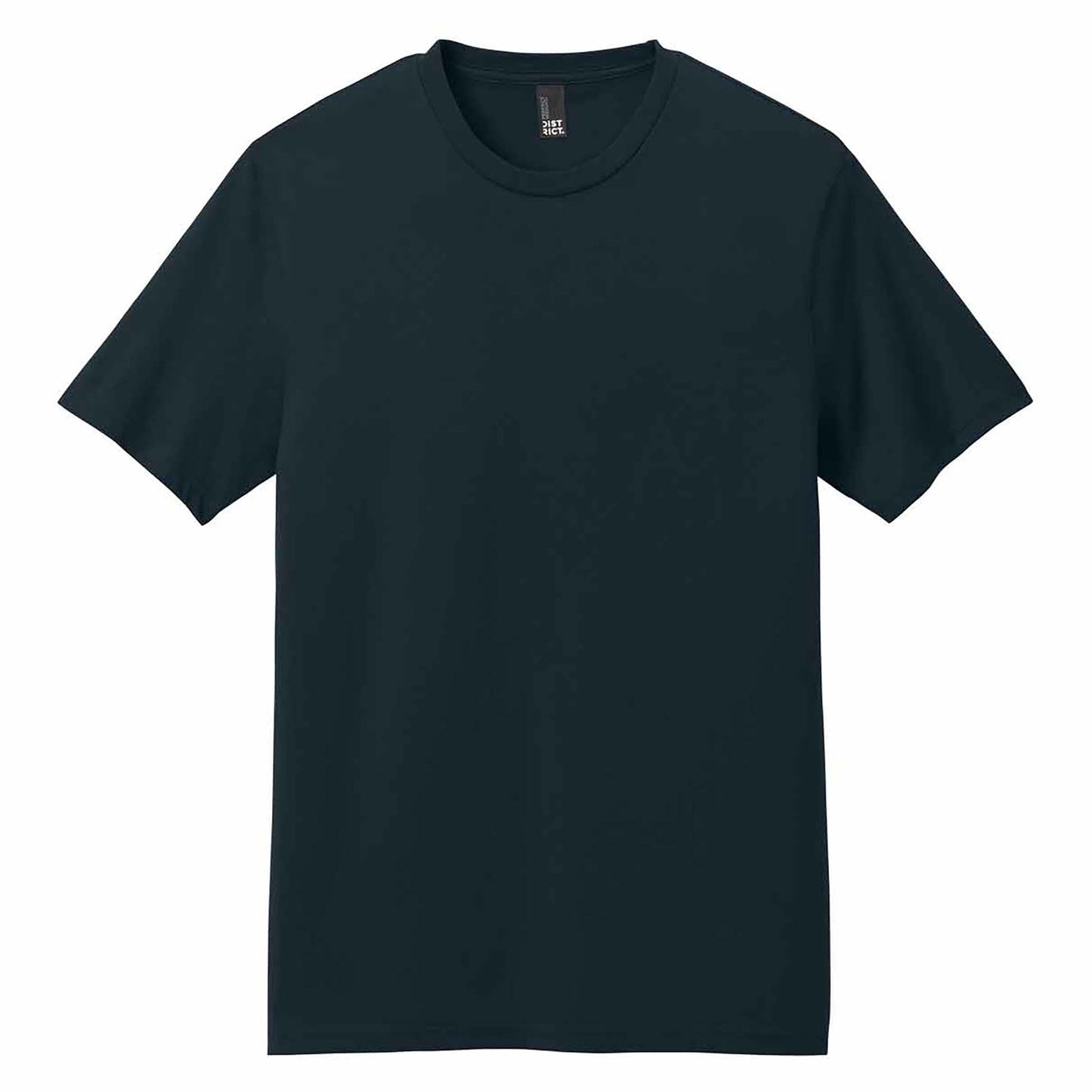 Jet Black T-Shirt - District - Soft Cotton Fabric