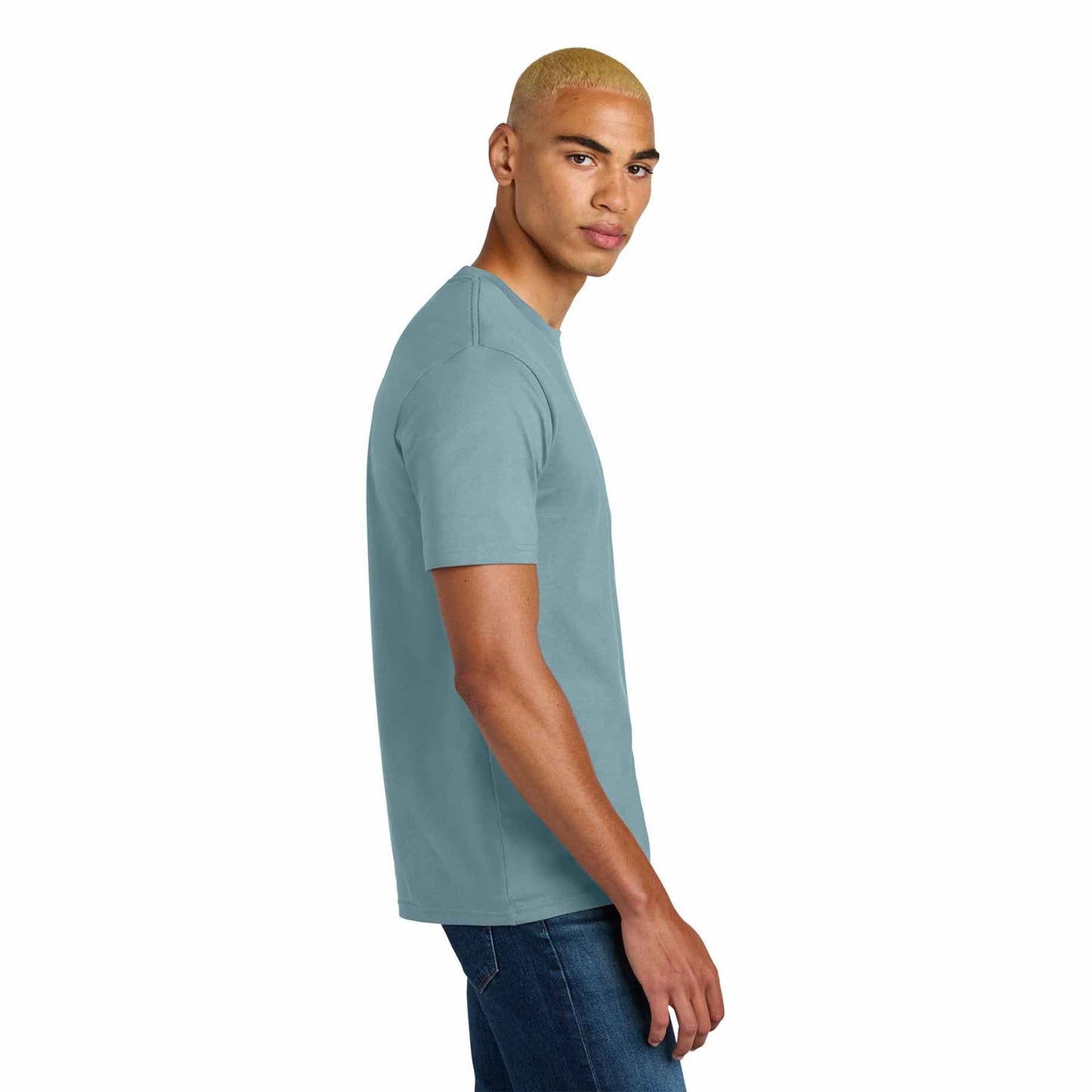 Jet Black T-Shirt - District - Soft Cotton Fabric