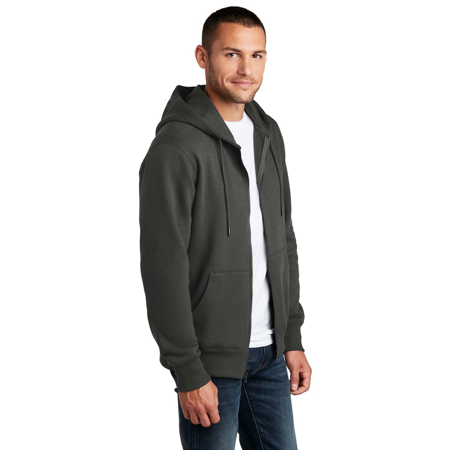 Jet Black Sweatshirt - District - Comfortable Fleece