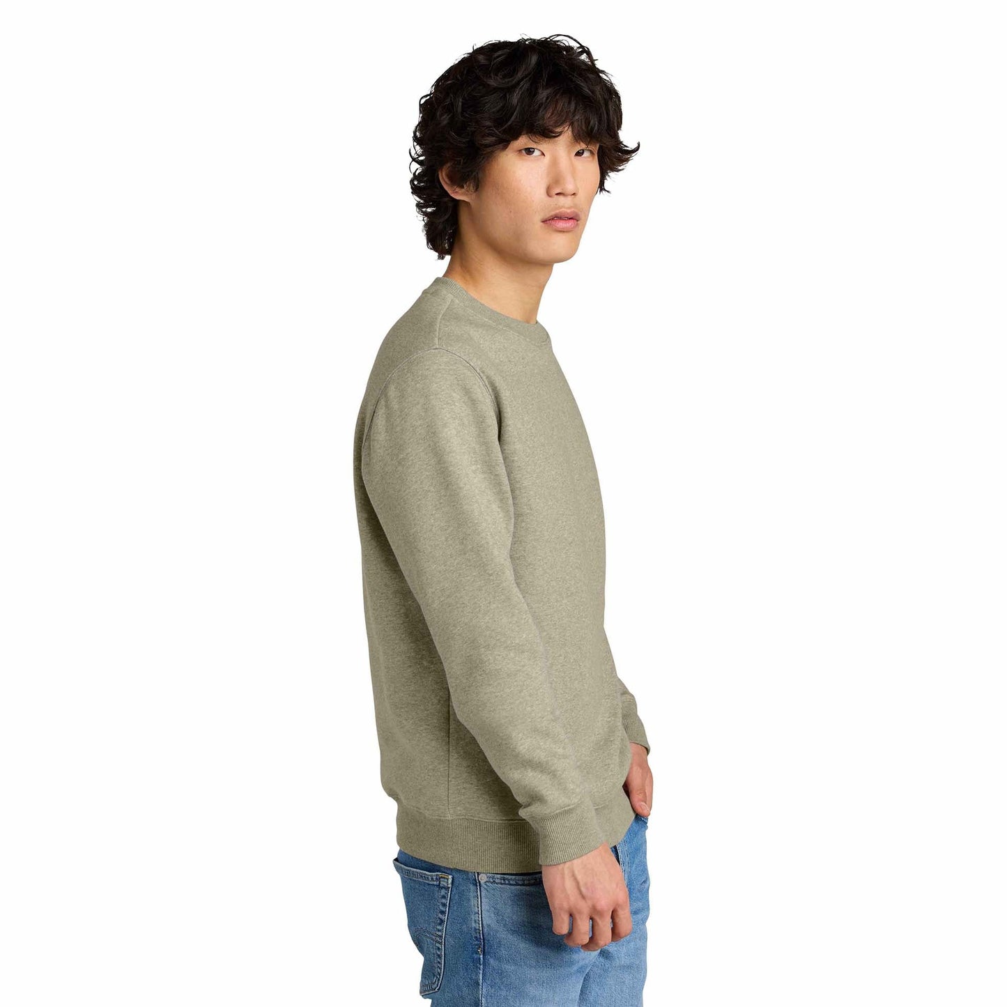 Jet Black Sweatshirt - District - Cozy Fleece - Apparel Softness