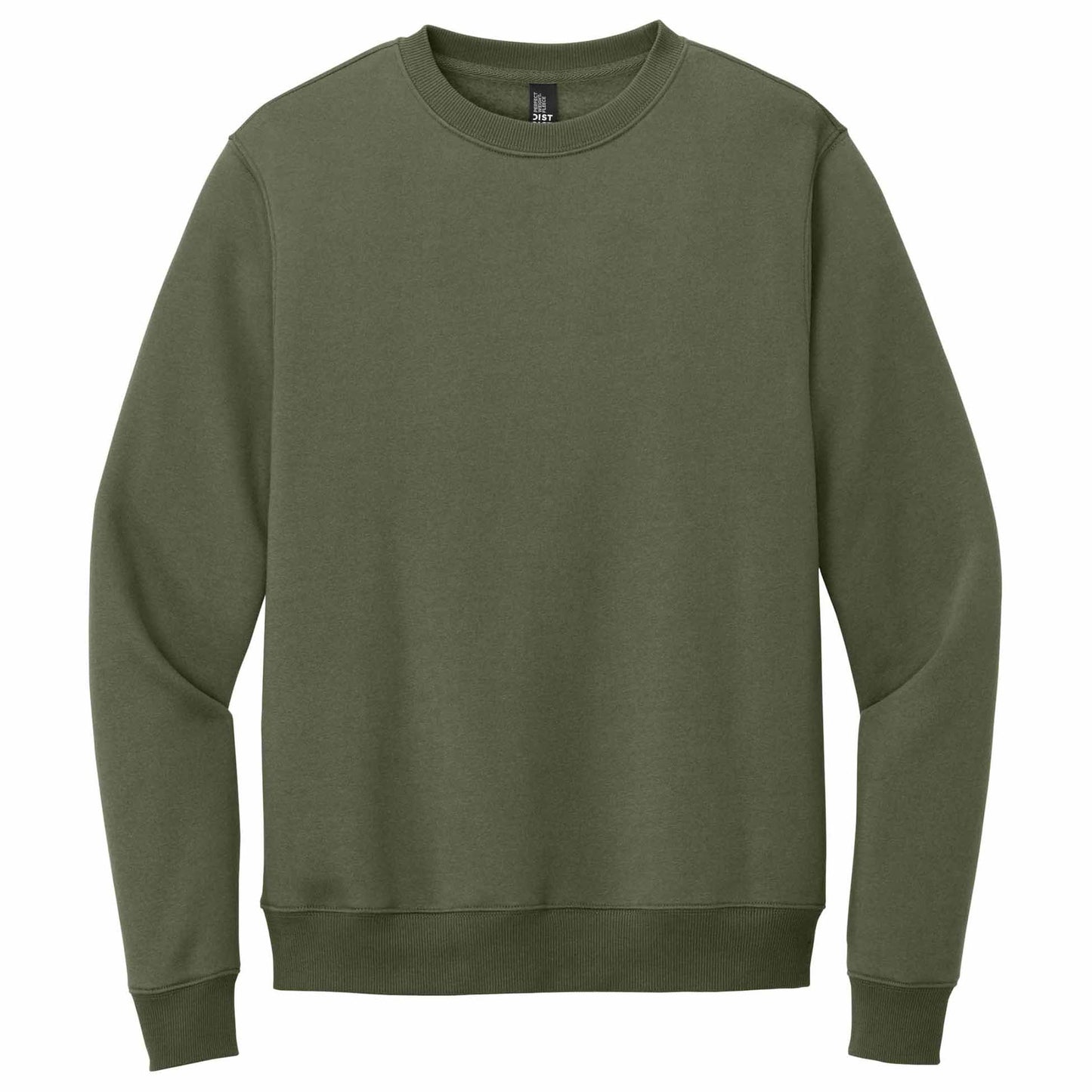 Jet Black Sweatshirt - District - Cozy Fleece - Apparel Softness