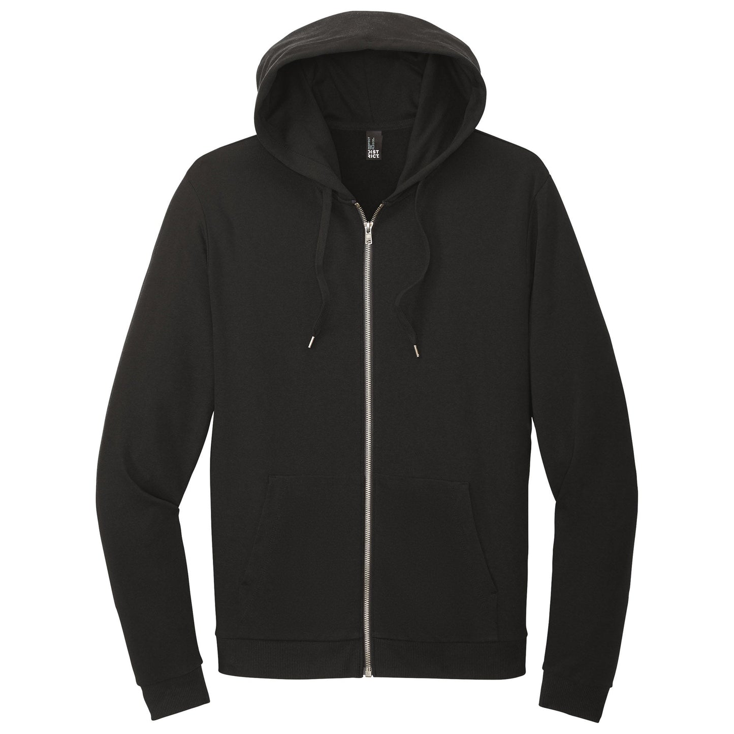Black Hoodie - District - Soft Fleece - Comfortable Style