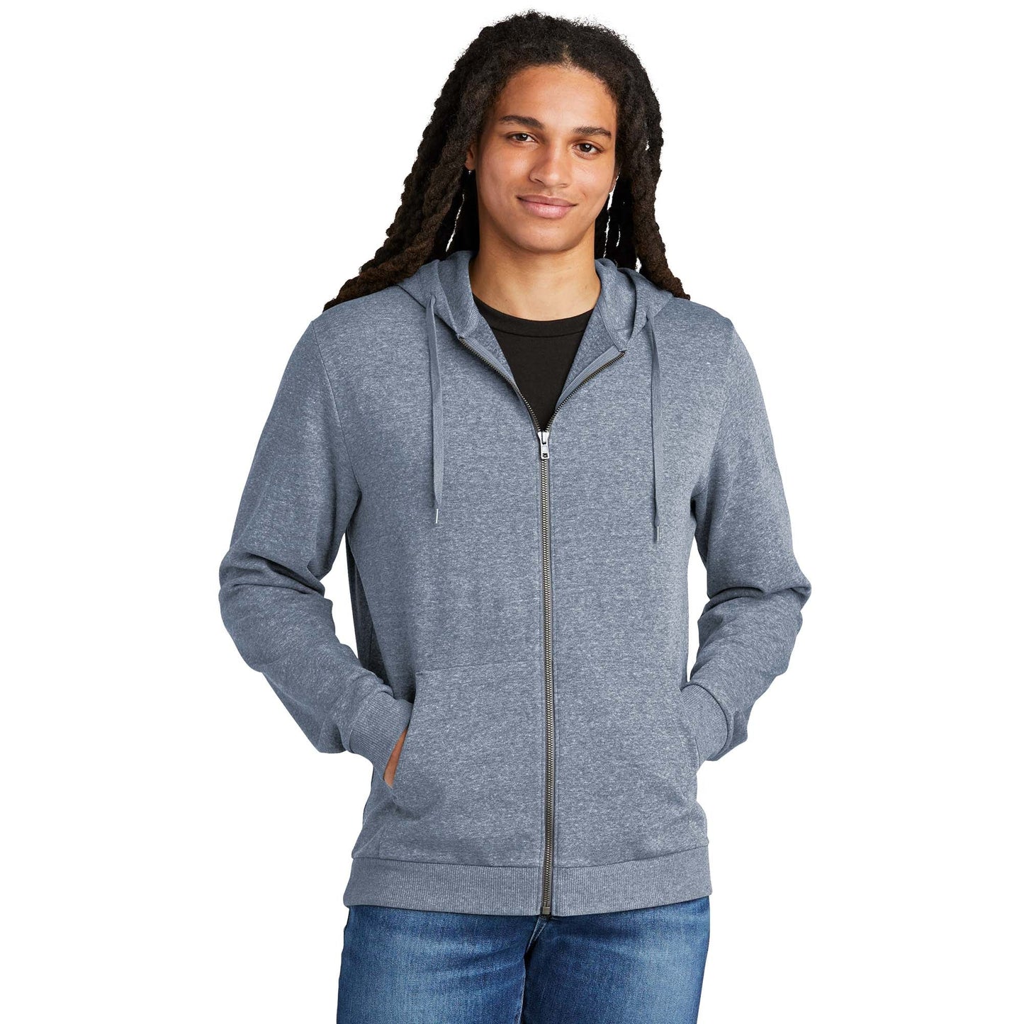 Black Hoodie - District - Soft Fleece - Comfortable Style