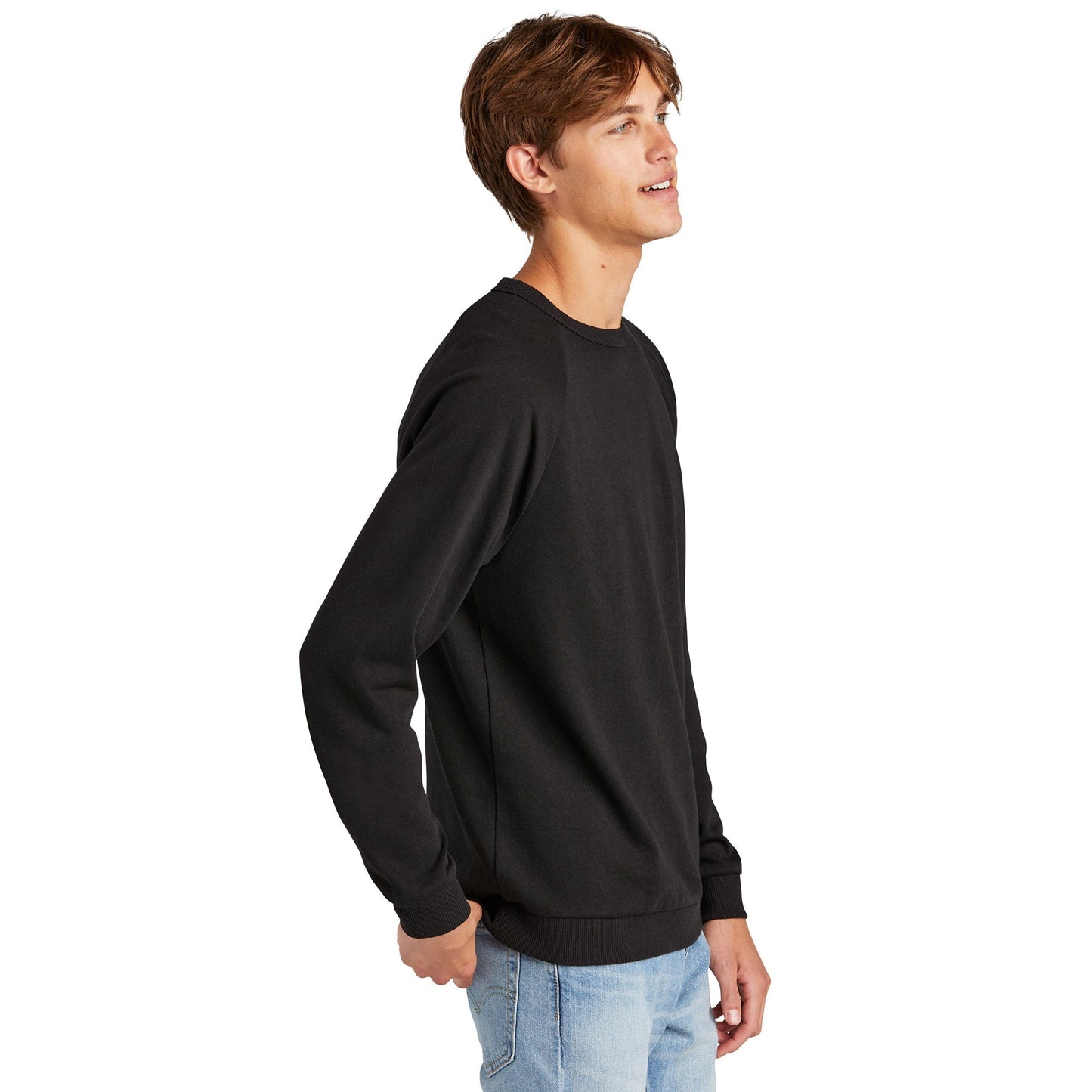 Black Sweatshirts - District - Soft Fleece Crewneck