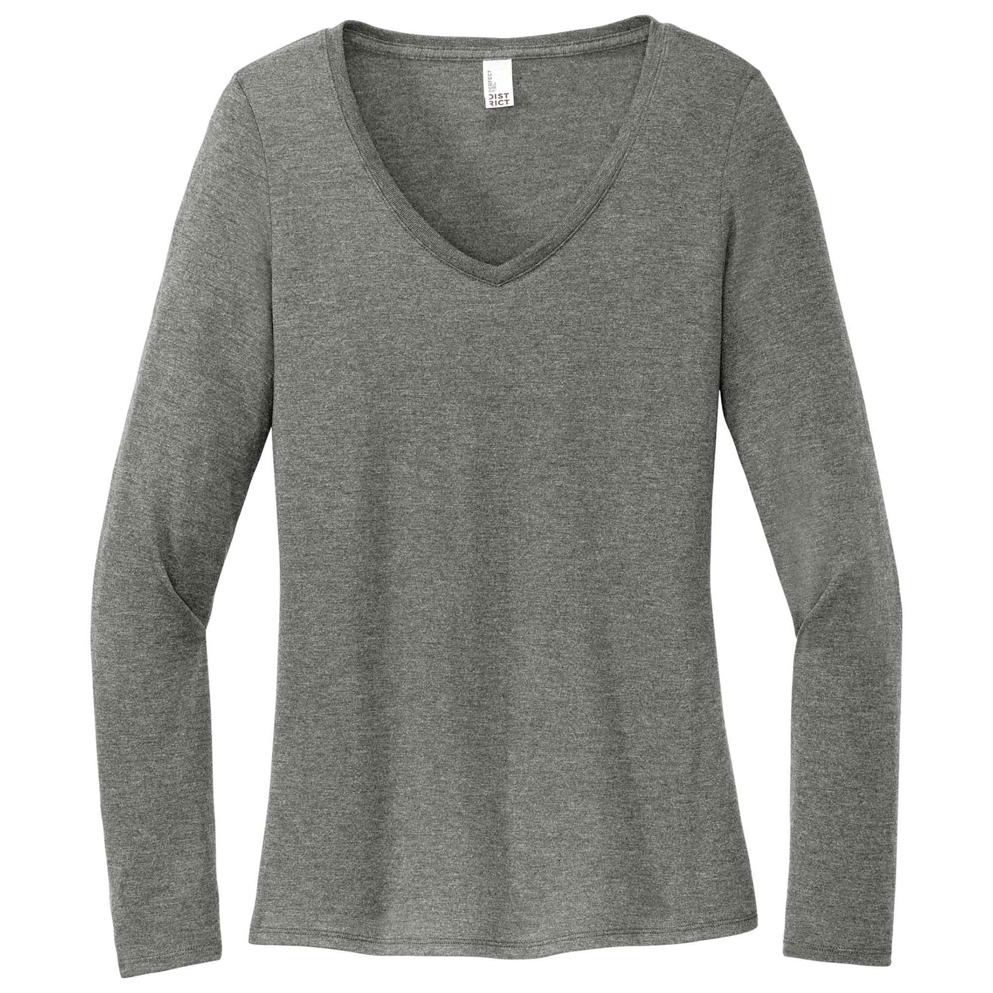 Black T-Shirts - District - Soft Long Sleeve Tee - Comfortable