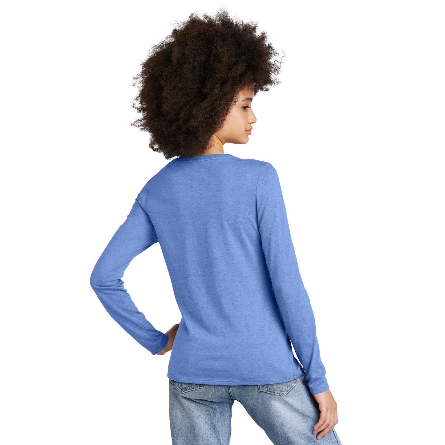 Black T-Shirts - District - Soft Long Sleeve Tee - Comfortable