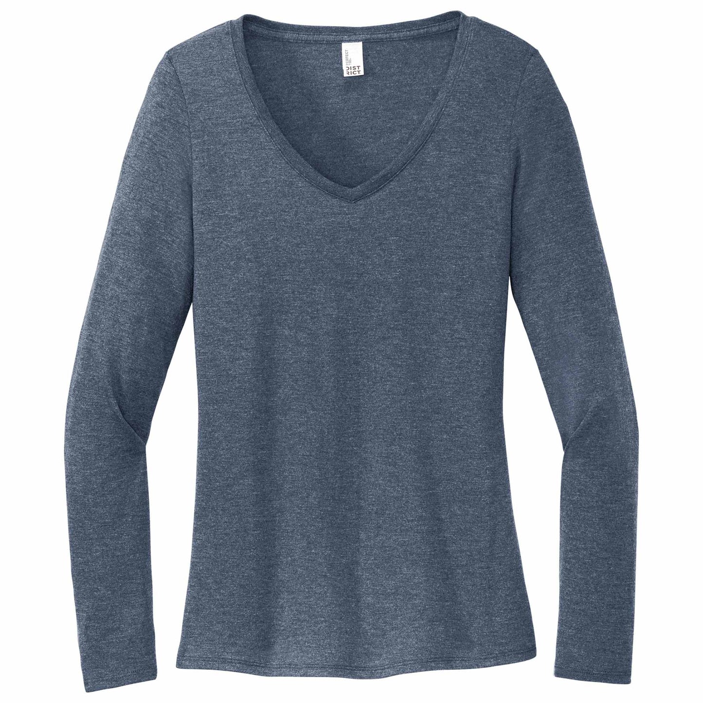 Black T-Shirts - District - Soft Long Sleeve Tee - Comfortable