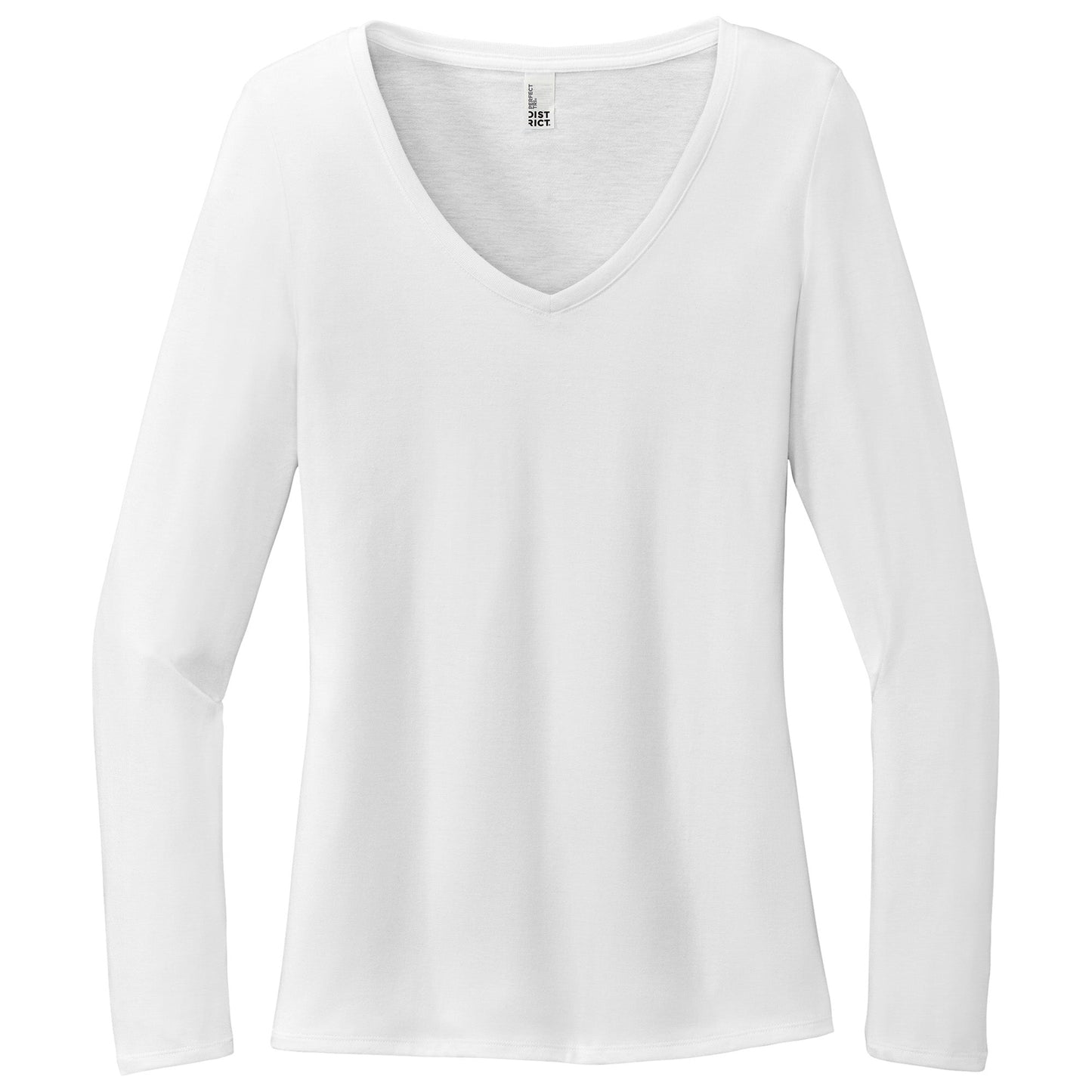 Black T-Shirts - District - Soft Long Sleeve Tee - Comfortable