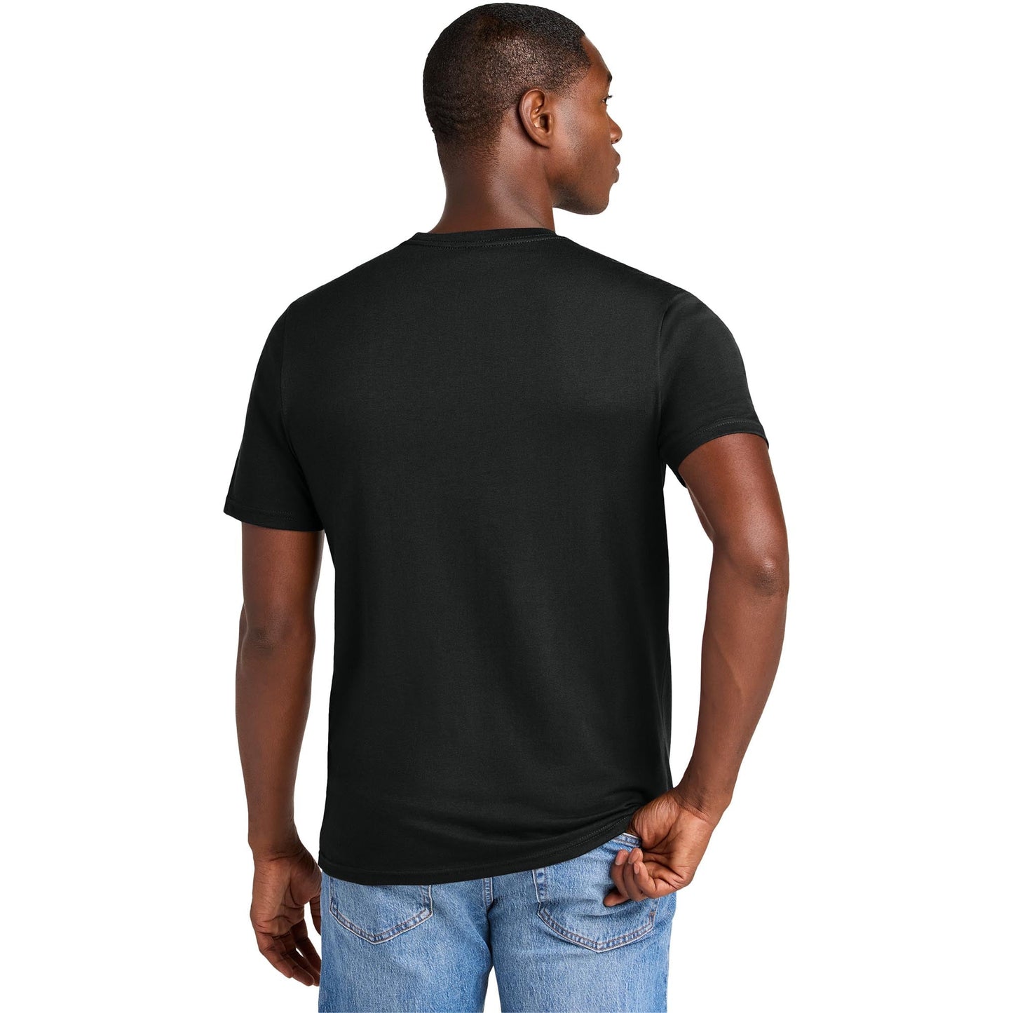 Jet Black T-Shirts - District - Soft Cotton Blend - Stylish Tee