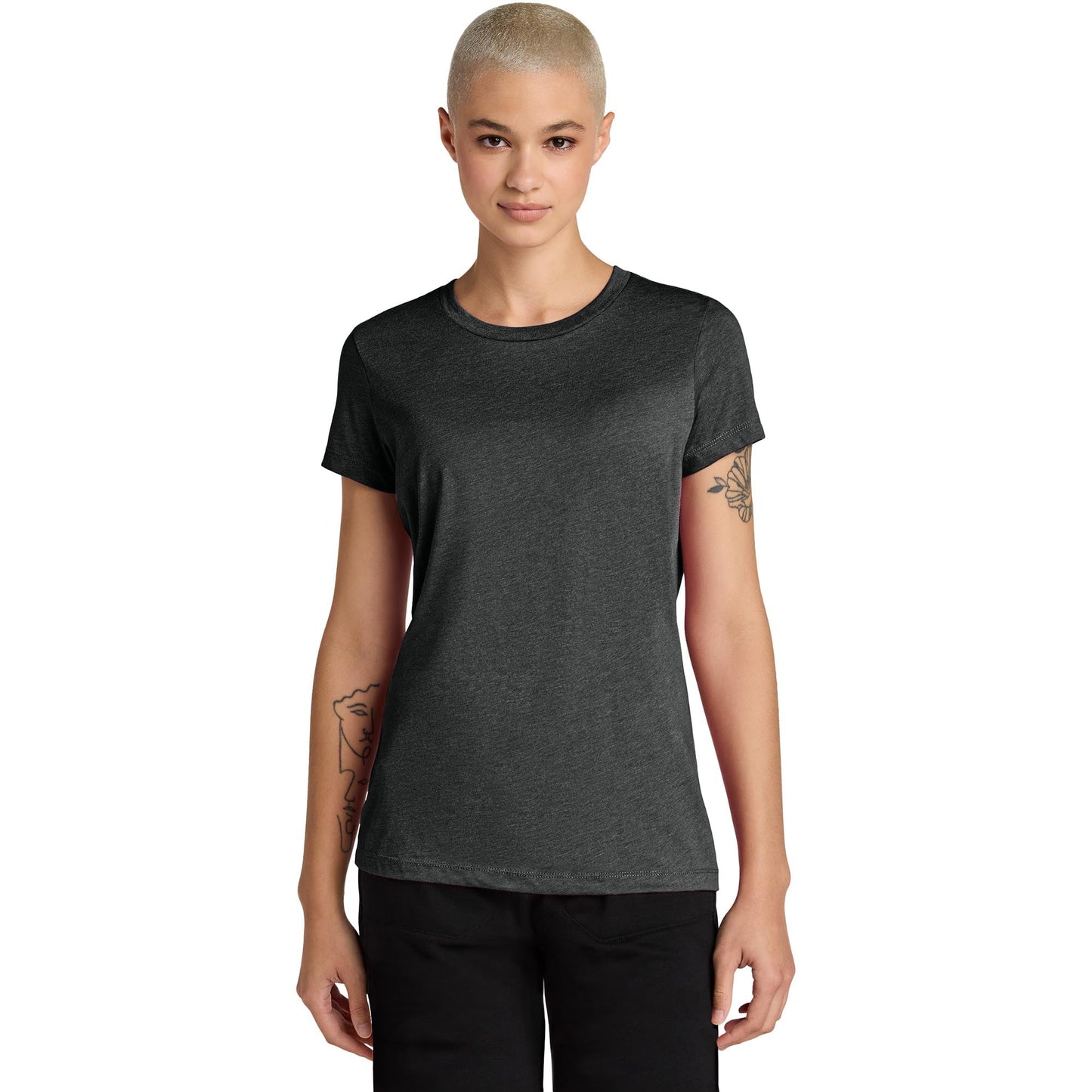 Jet Black T-Shirts - District - Soft Cotton - Lightweight