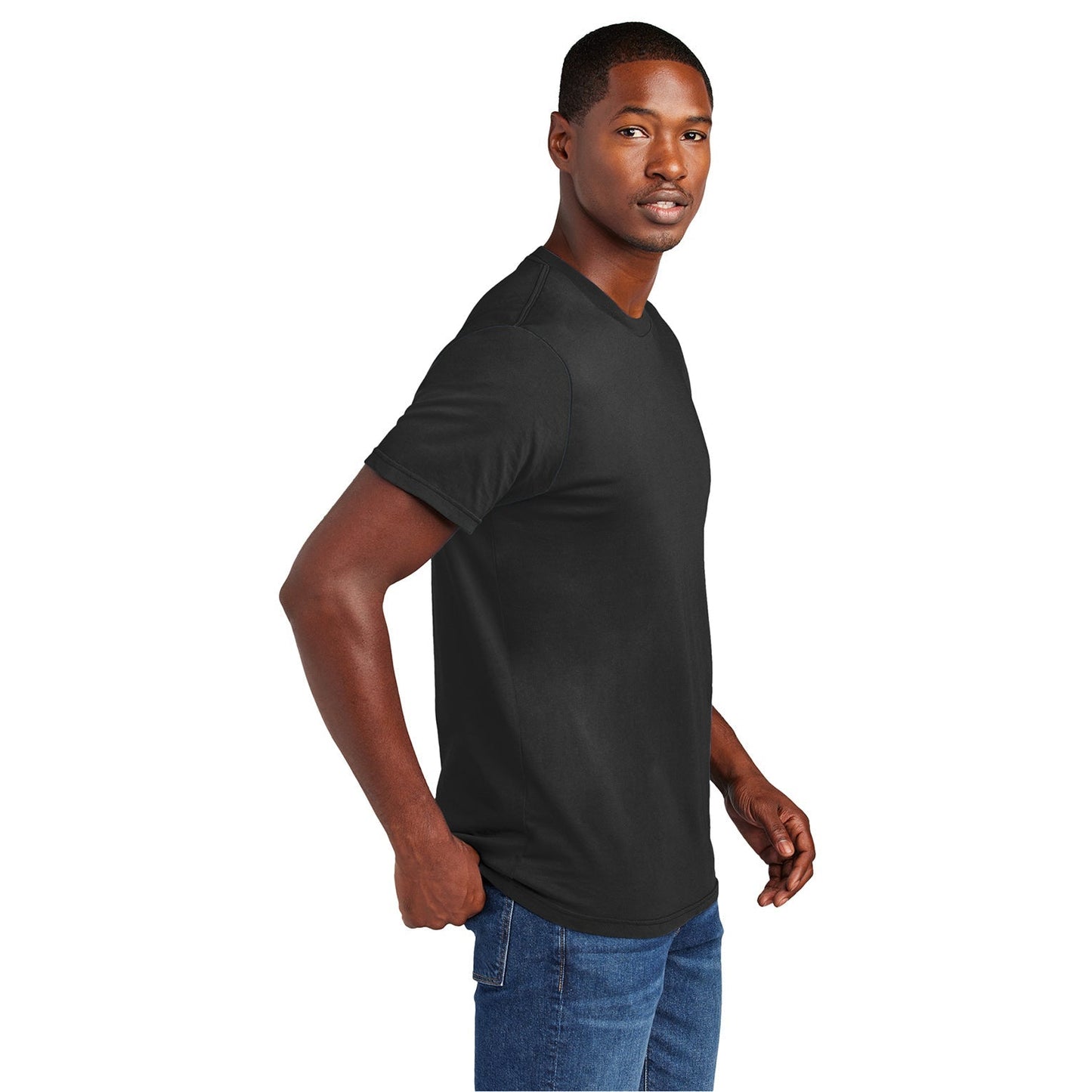 Black T-Shirts - District - Combed Cotton Unique Color