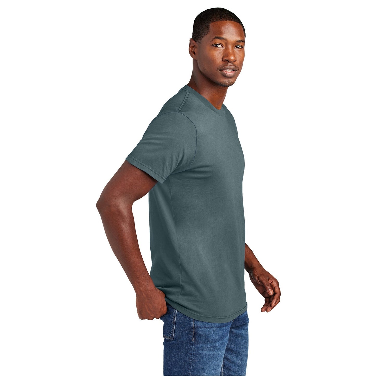 Black T-Shirts - District - Combed Cotton Unique Color