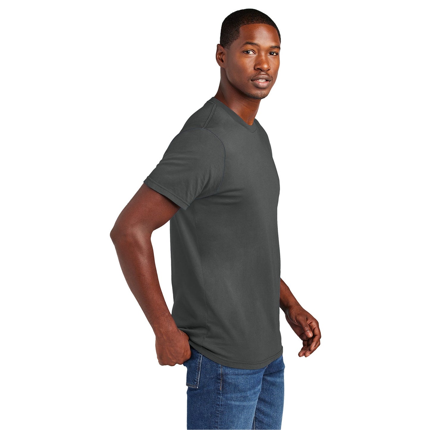 Black T-Shirts - District - Combed Cotton Unique Color