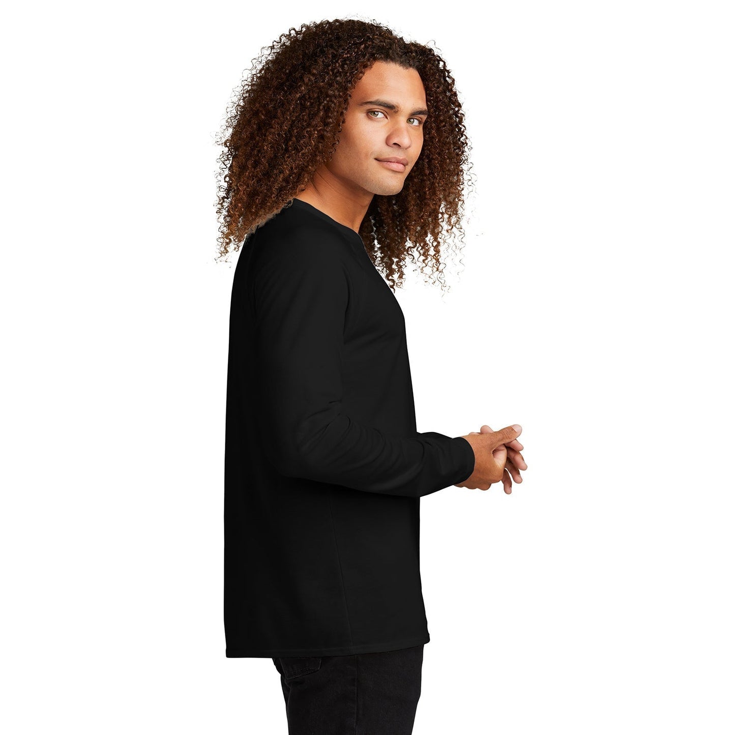 Black T-Shirts - District - Soft Fabric - Casual Style