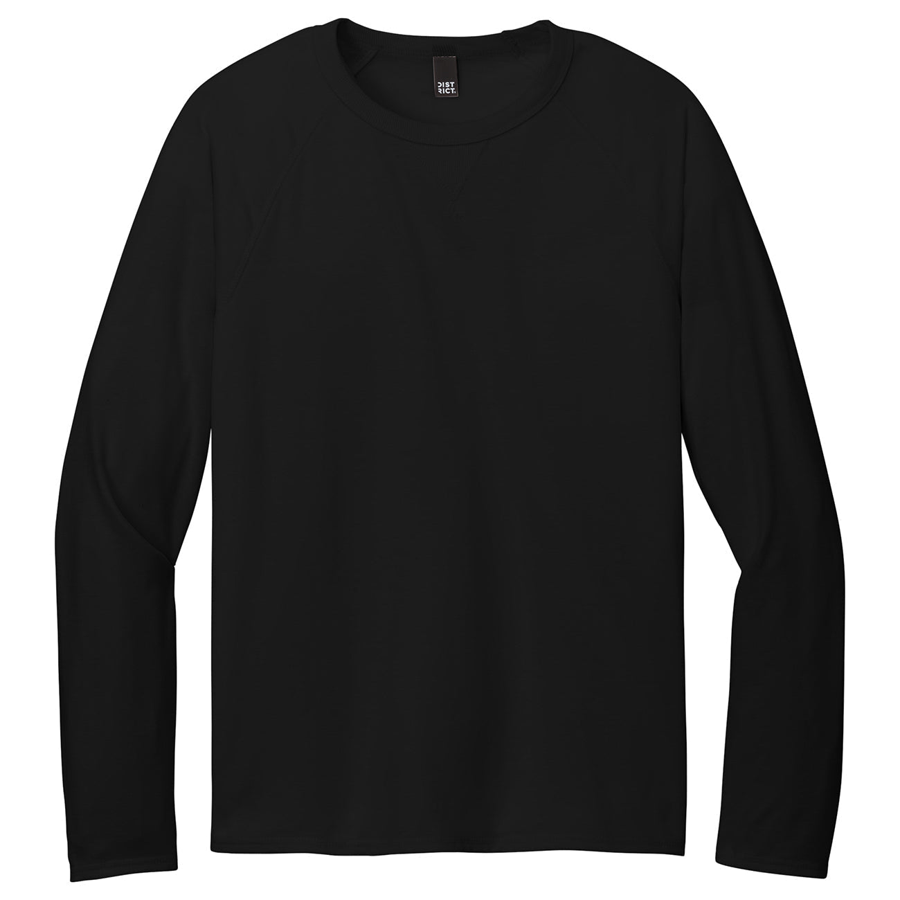 Black T-Shirts - District - Soft Fabric - Casual Style