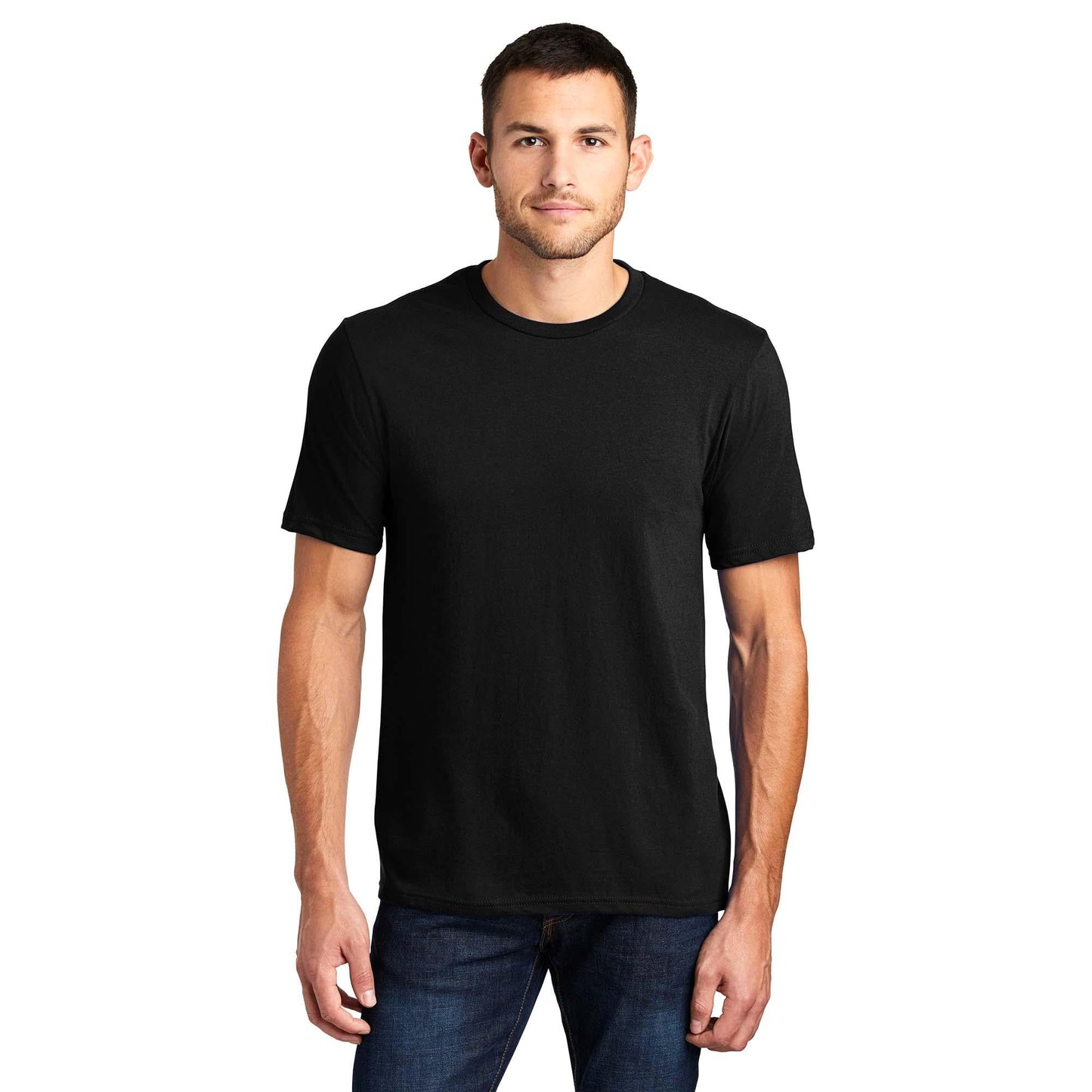 Black T-Shirts - District - Soft Fabric - Trendy Style