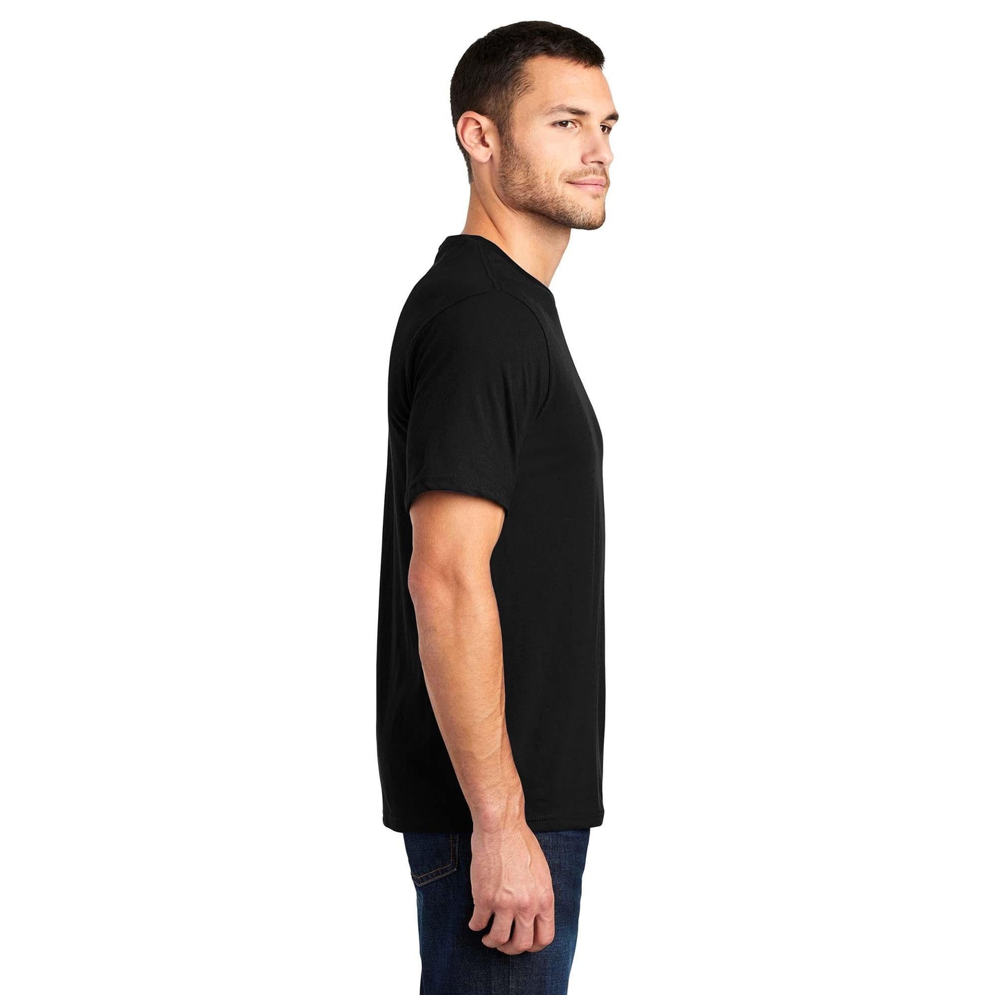 Black T-Shirts - District - Soft Fabric - Trendy Style