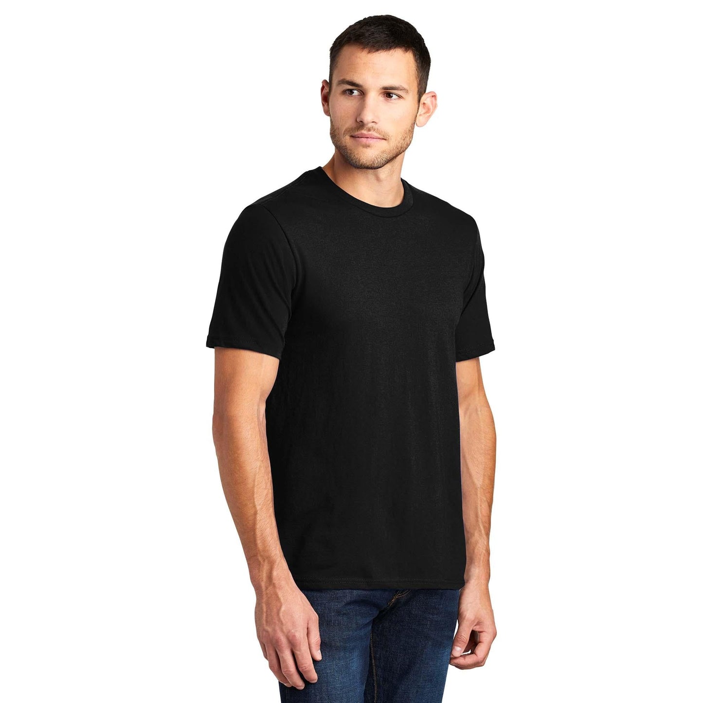 Black T-Shirts - District - Soft Fabric - Trendy Style