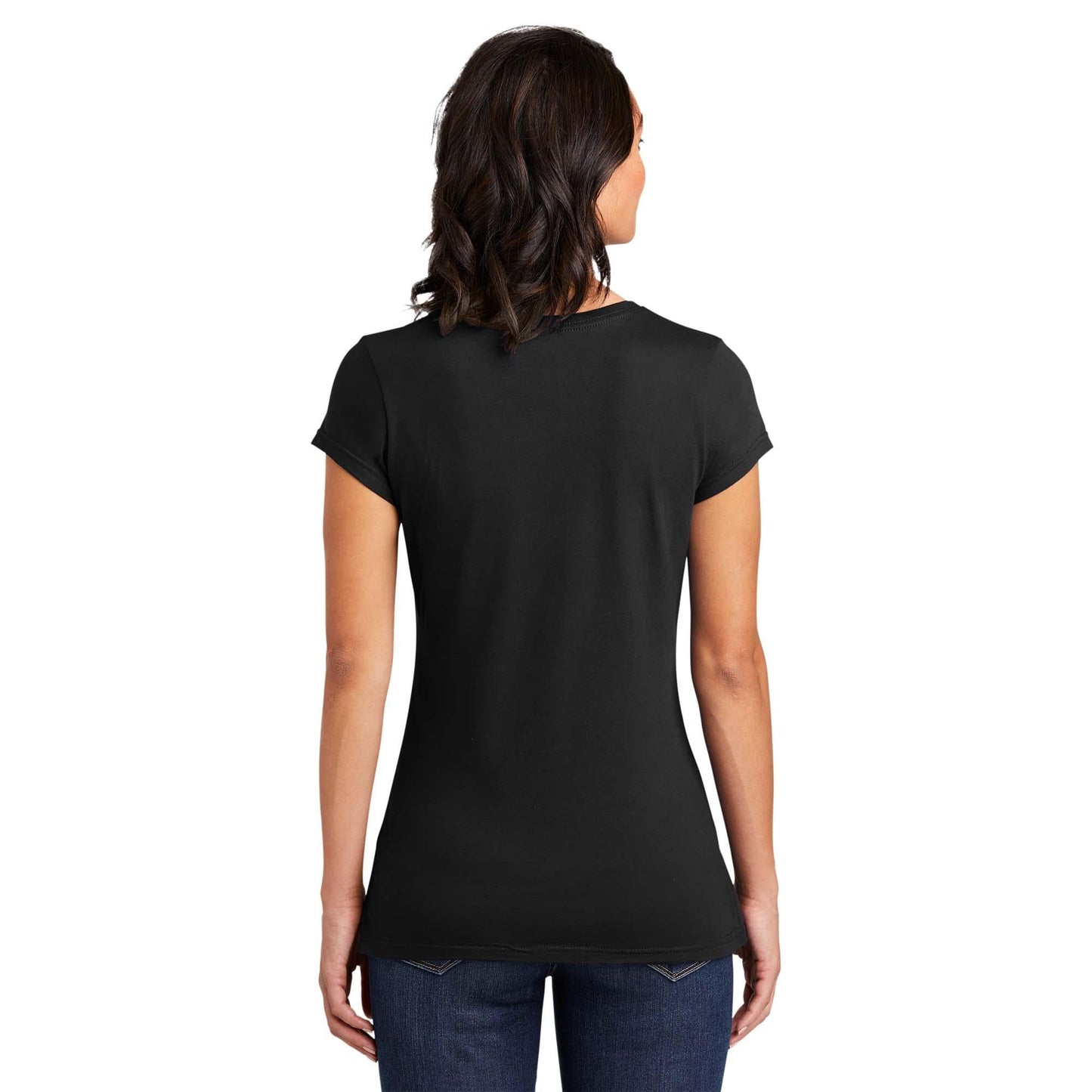 Black T-Shirts - District - Soft Cotton Tee - Comfortable Fit