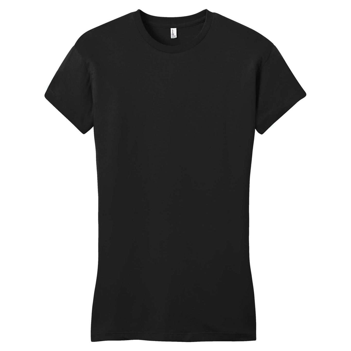 Black T-Shirts - District - Soft Cotton Tee - Comfortable Fit