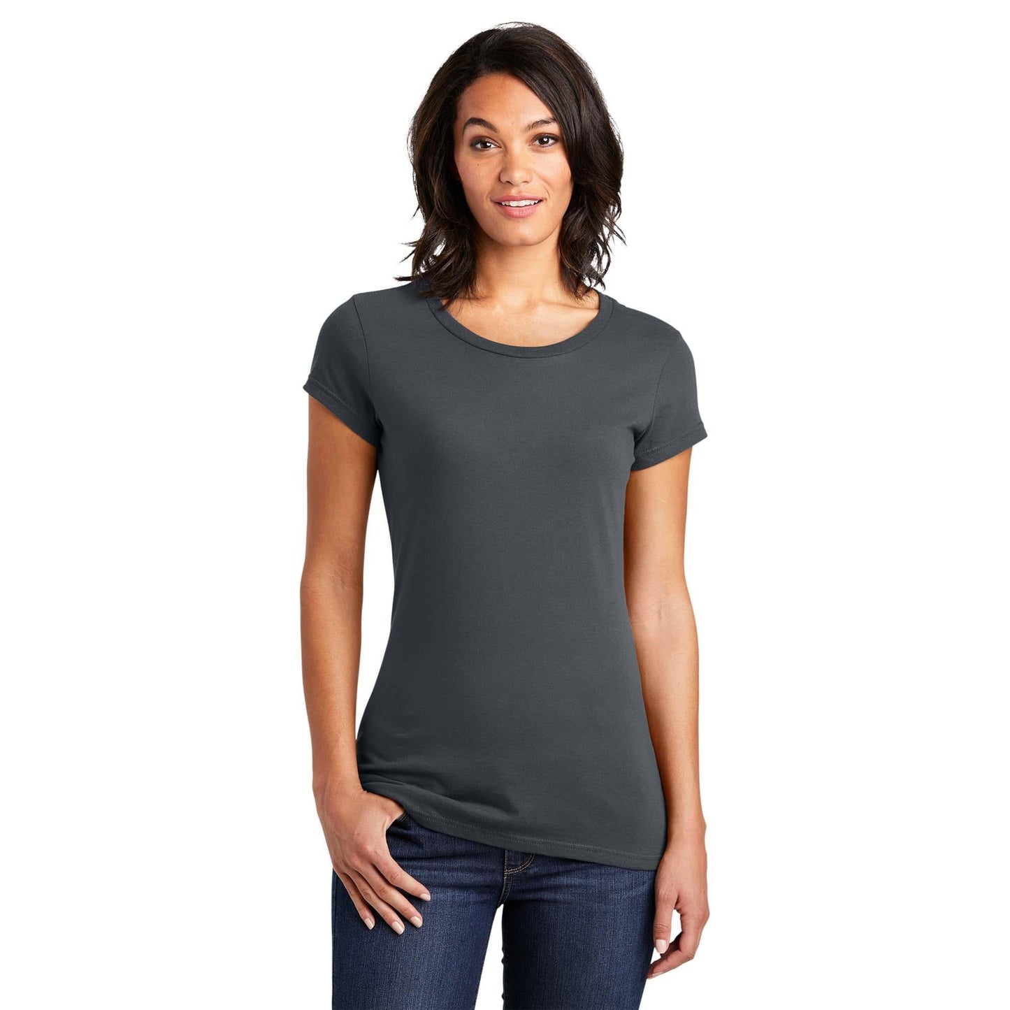 Black T-Shirts - District - Soft Cotton Tee - Comfortable Fit
