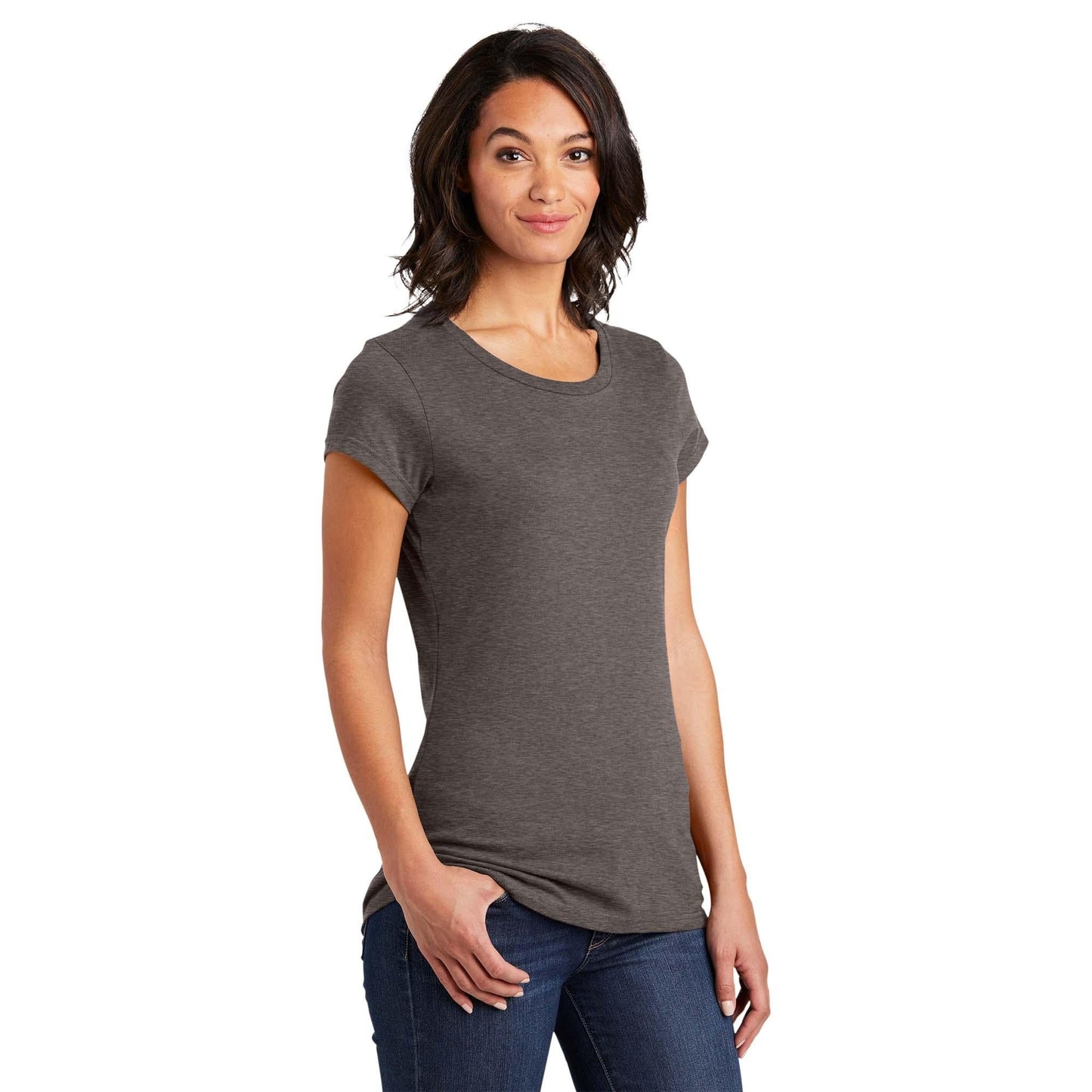 Black T-Shirts - District - Soft Cotton Tee - Comfortable Fit