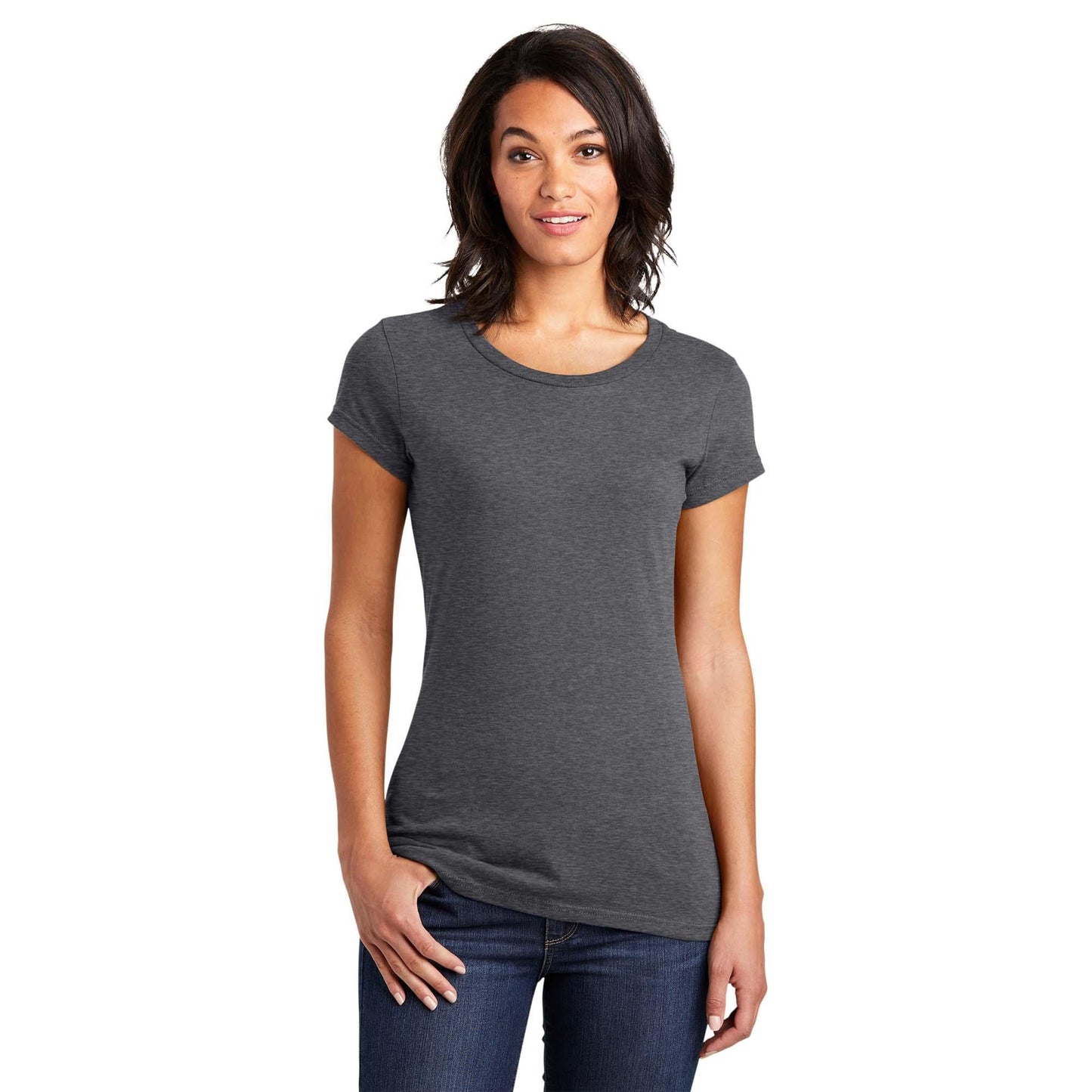 Black T-Shirts - District - Soft Cotton Tee - Comfortable Fit