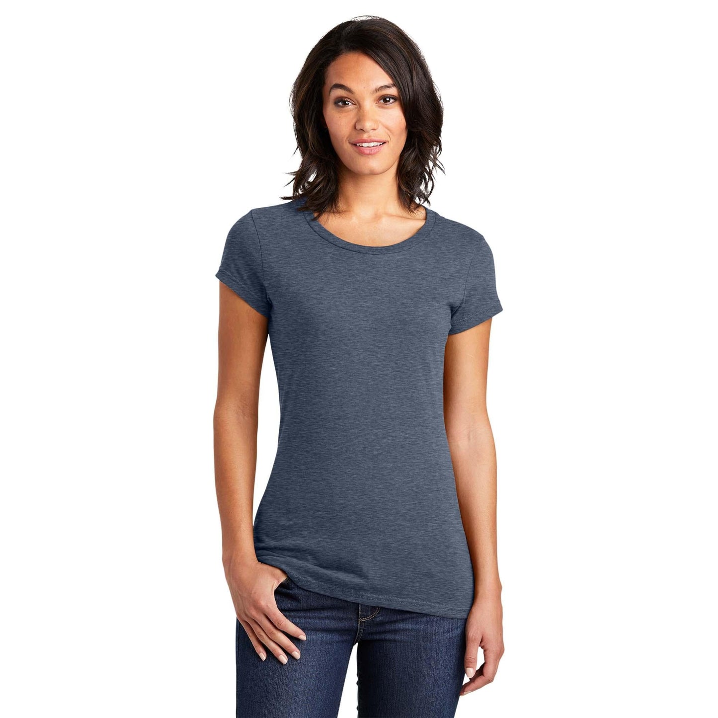 Black T-Shirts - District - Soft Cotton Tee - Comfortable Fit