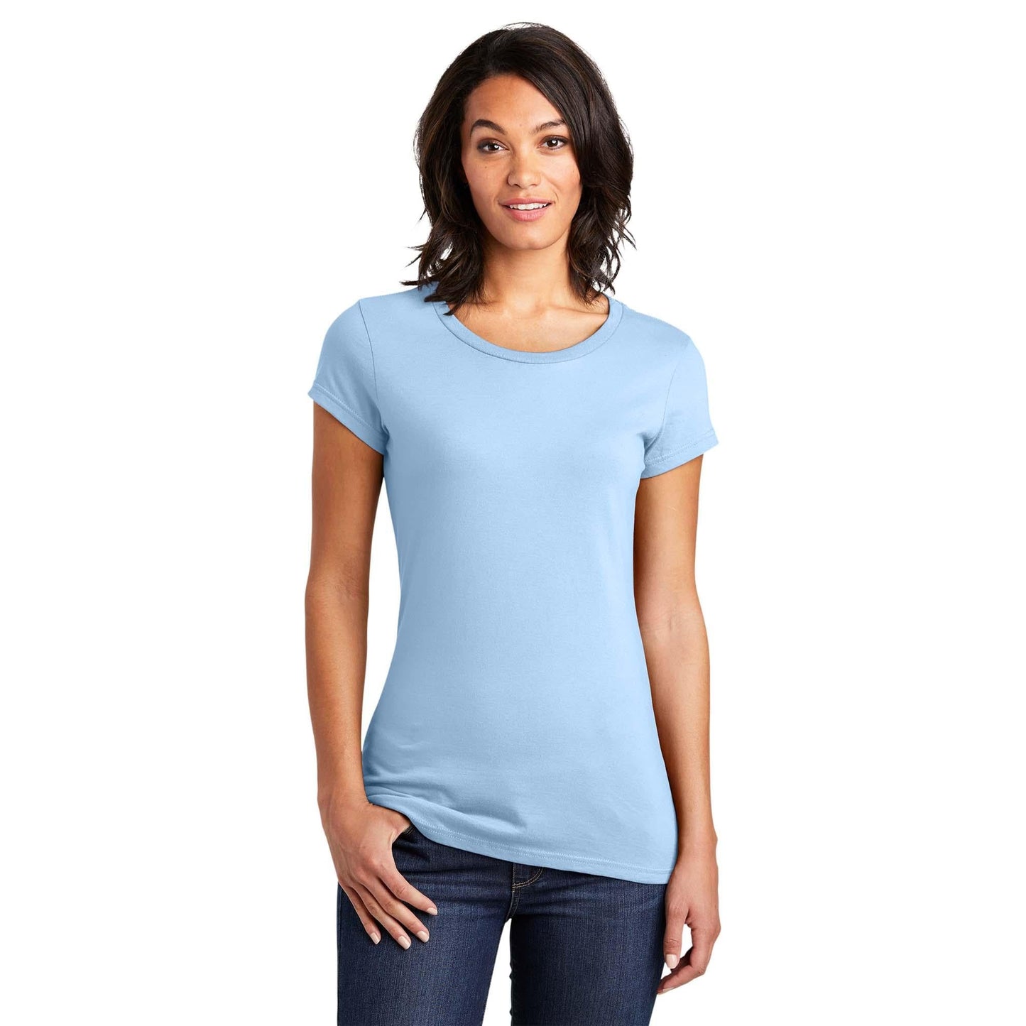 Black T-Shirts - District - Soft Cotton Tee - Comfortable Fit