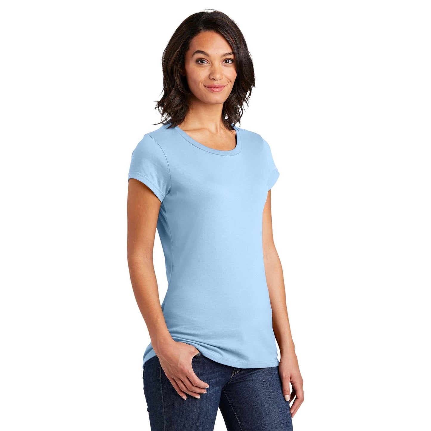 Black T-Shirts - District - Soft Cotton Tee - Comfortable Fit