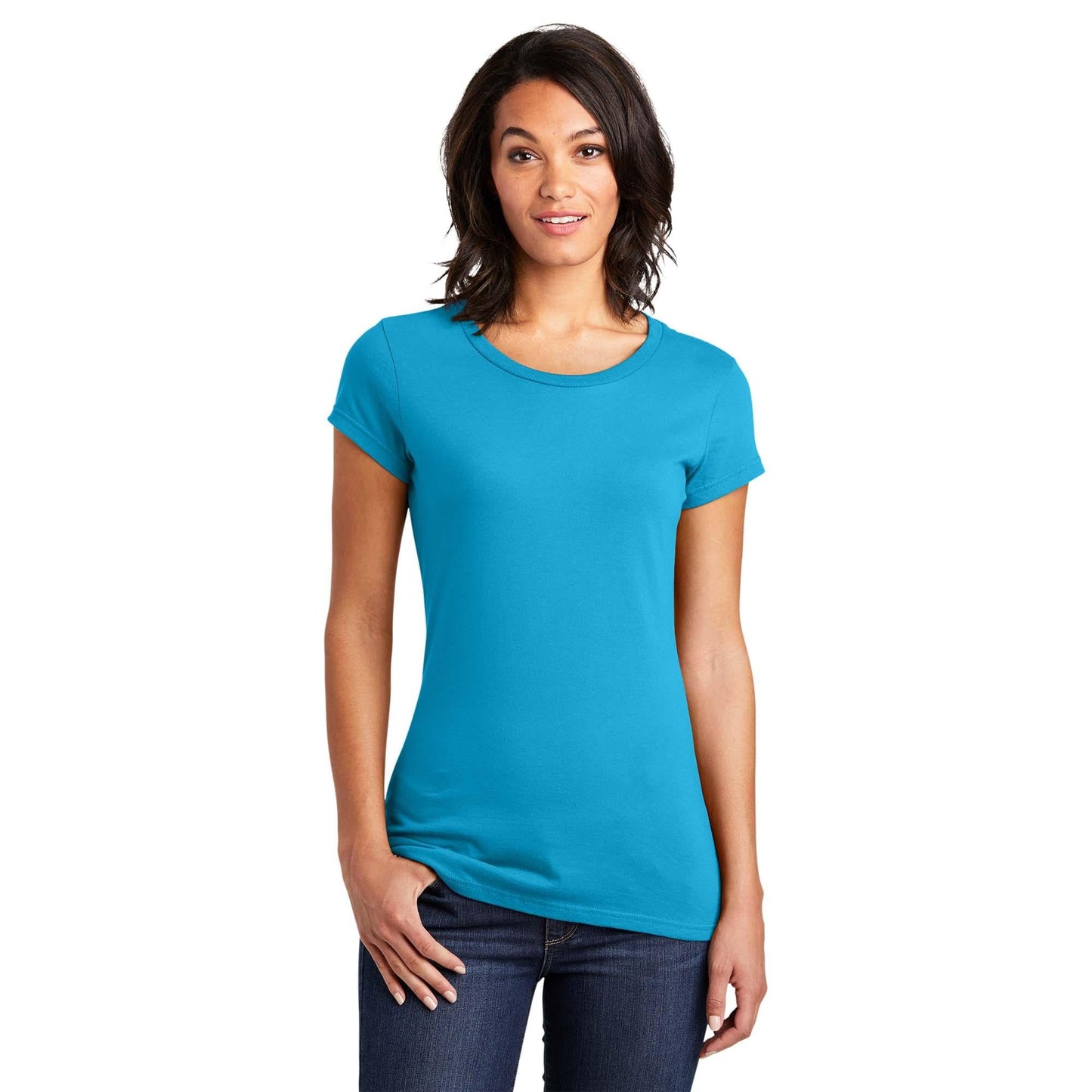 Black T-Shirts - District - Soft Cotton Tee - Comfortable Fit