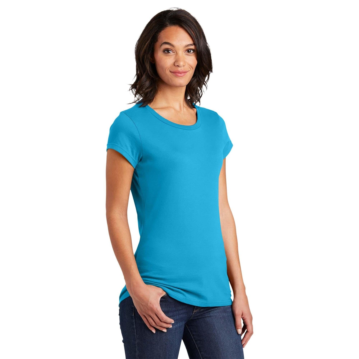 Black T-Shirts - District - Soft Cotton Tee - Comfortable Fit