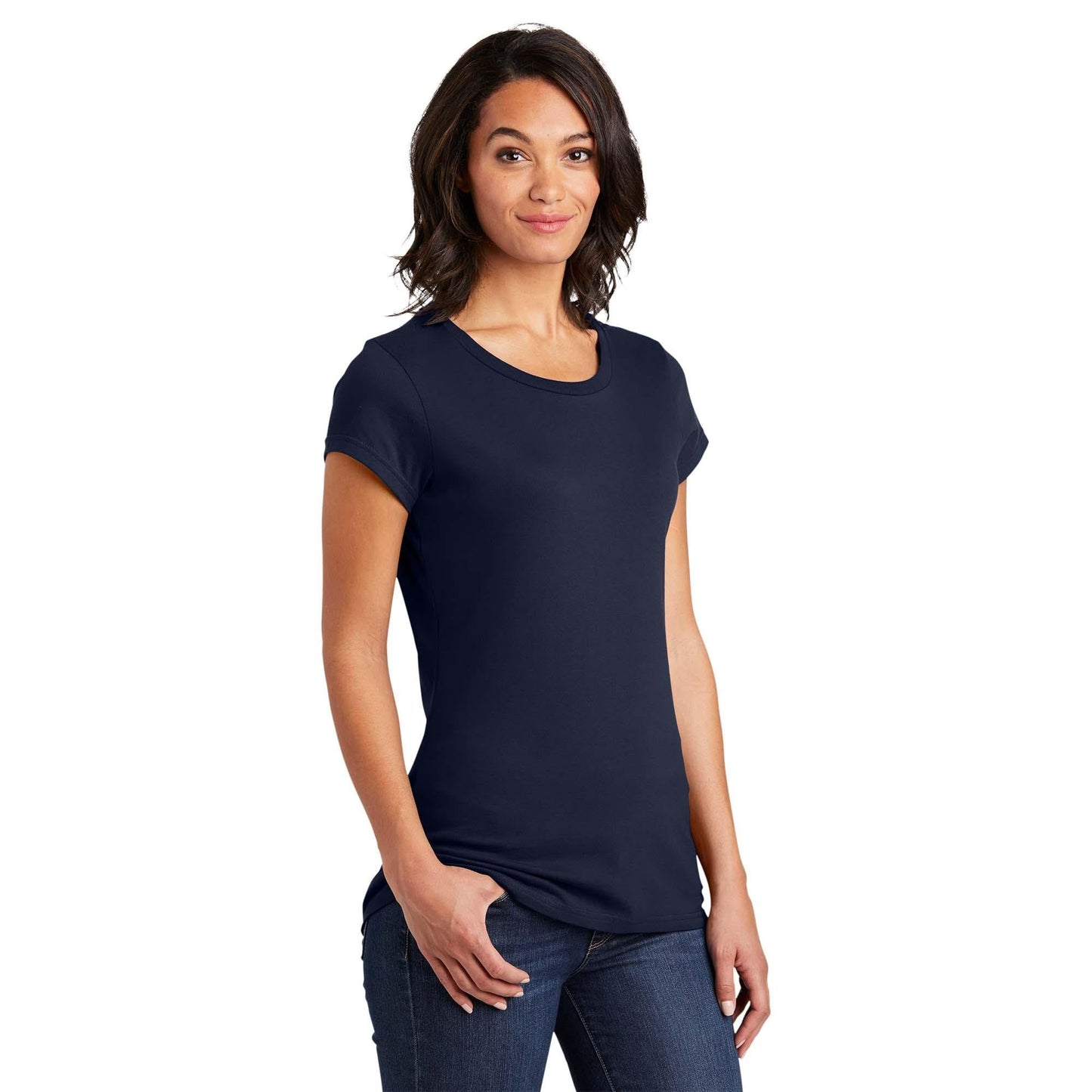 Black T-Shirts - District - Soft Cotton Tee - Comfortable Fit