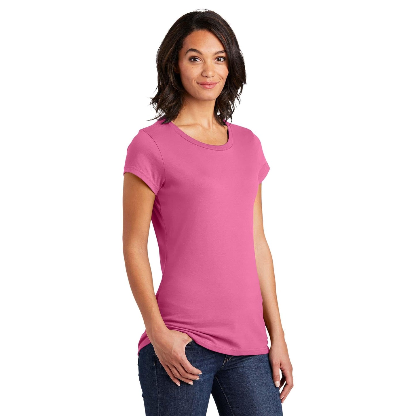 Black T-Shirts - District - Soft Cotton Tee - Comfortable Fit