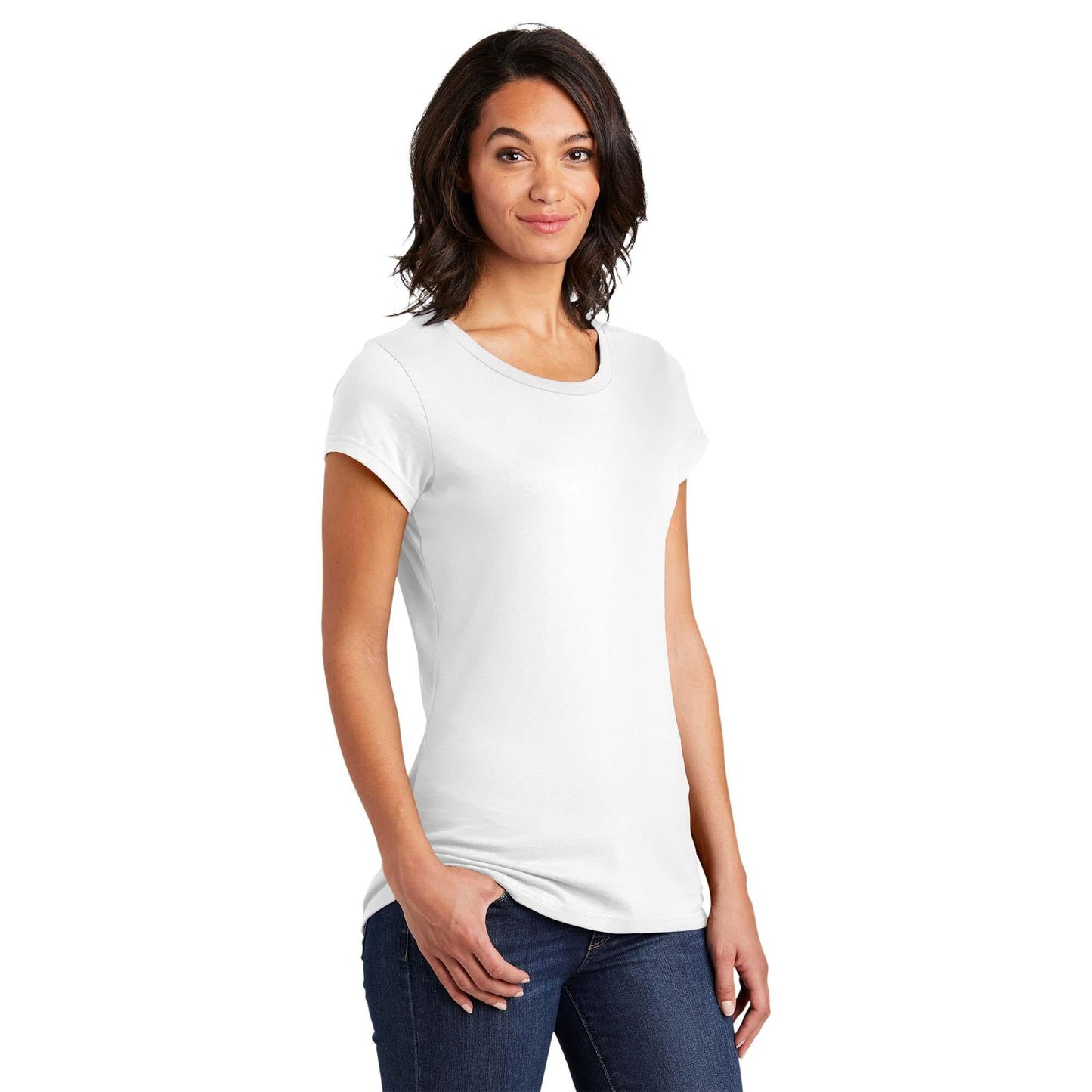 Black T-Shirts - District - Soft Cotton Tee - Comfortable Fit