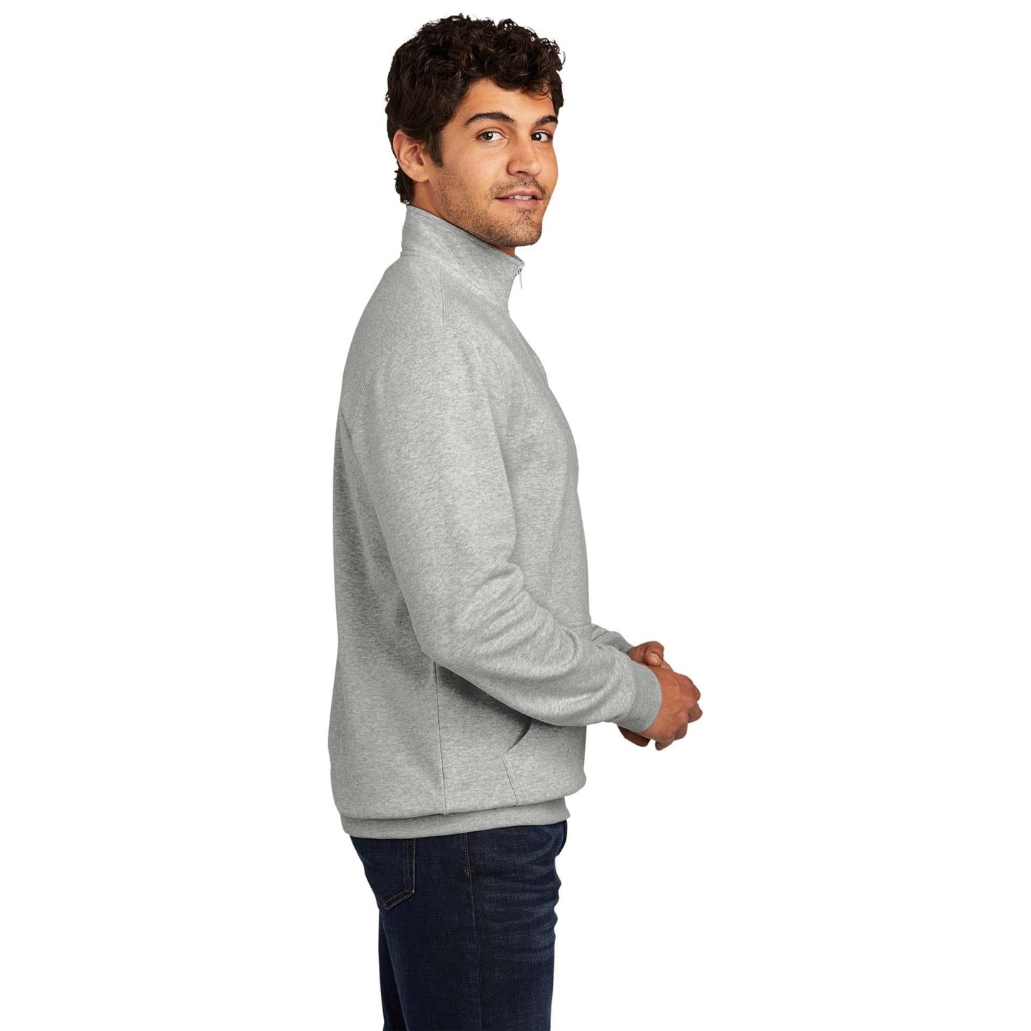 Jet Black Sweatshirt - District - Soft Fleece - Quality Fabric