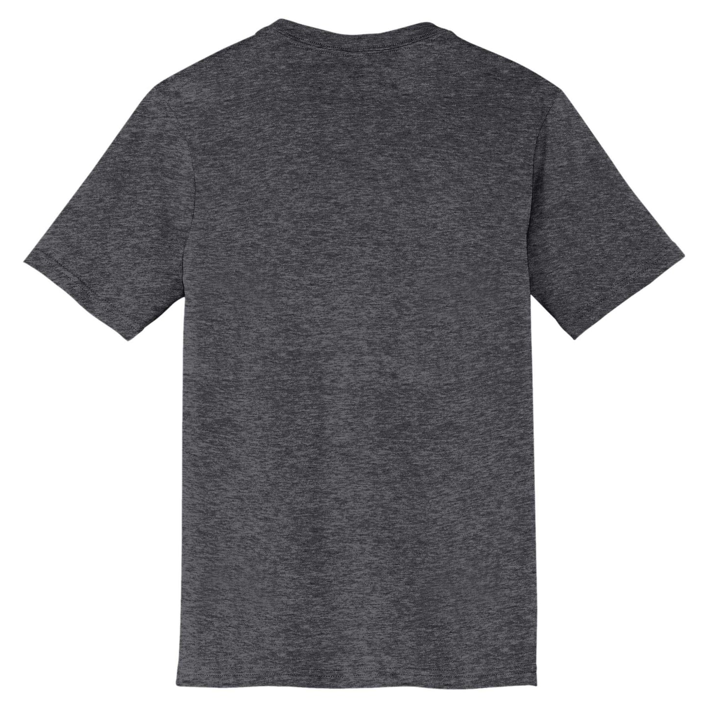 Black T-Shirts - District - V-Neck Style Cotton Blend