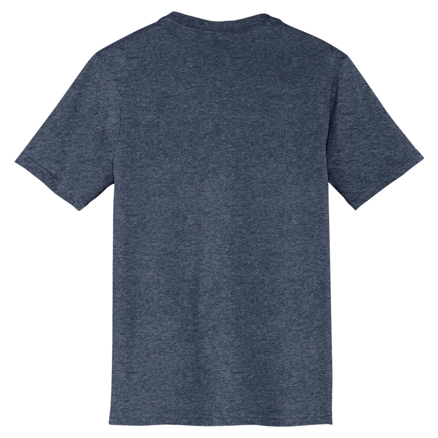 Black T-Shirts - District - V-Neck Style Cotton Blend