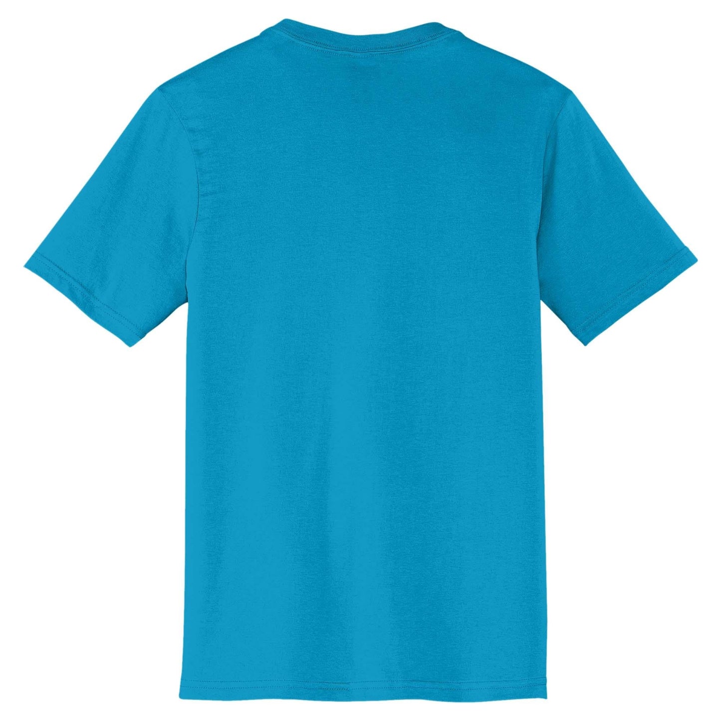 Black T-Shirts - District - V-Neck Style Cotton Blend