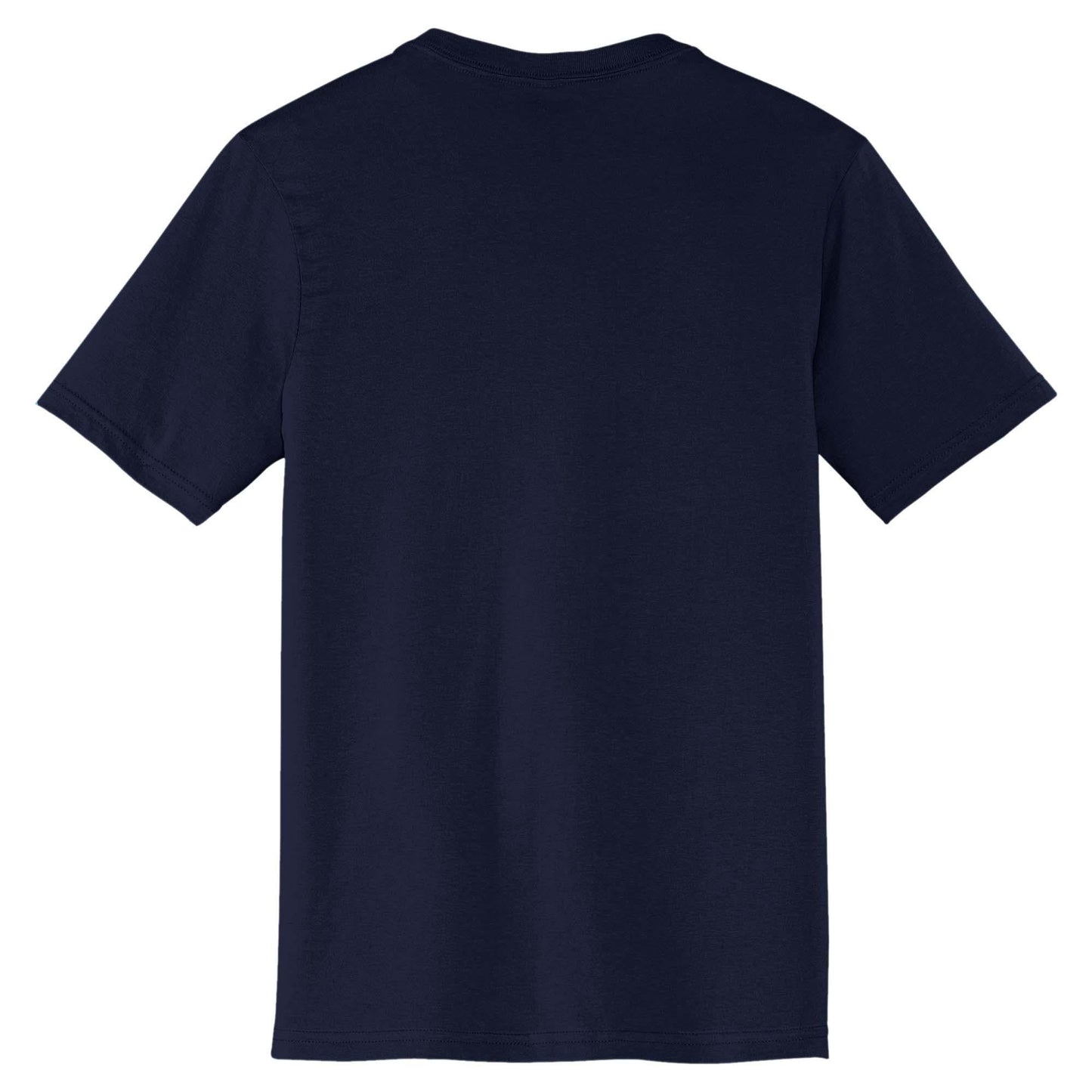 Black T-Shirts - District - V-Neck Style Cotton Blend